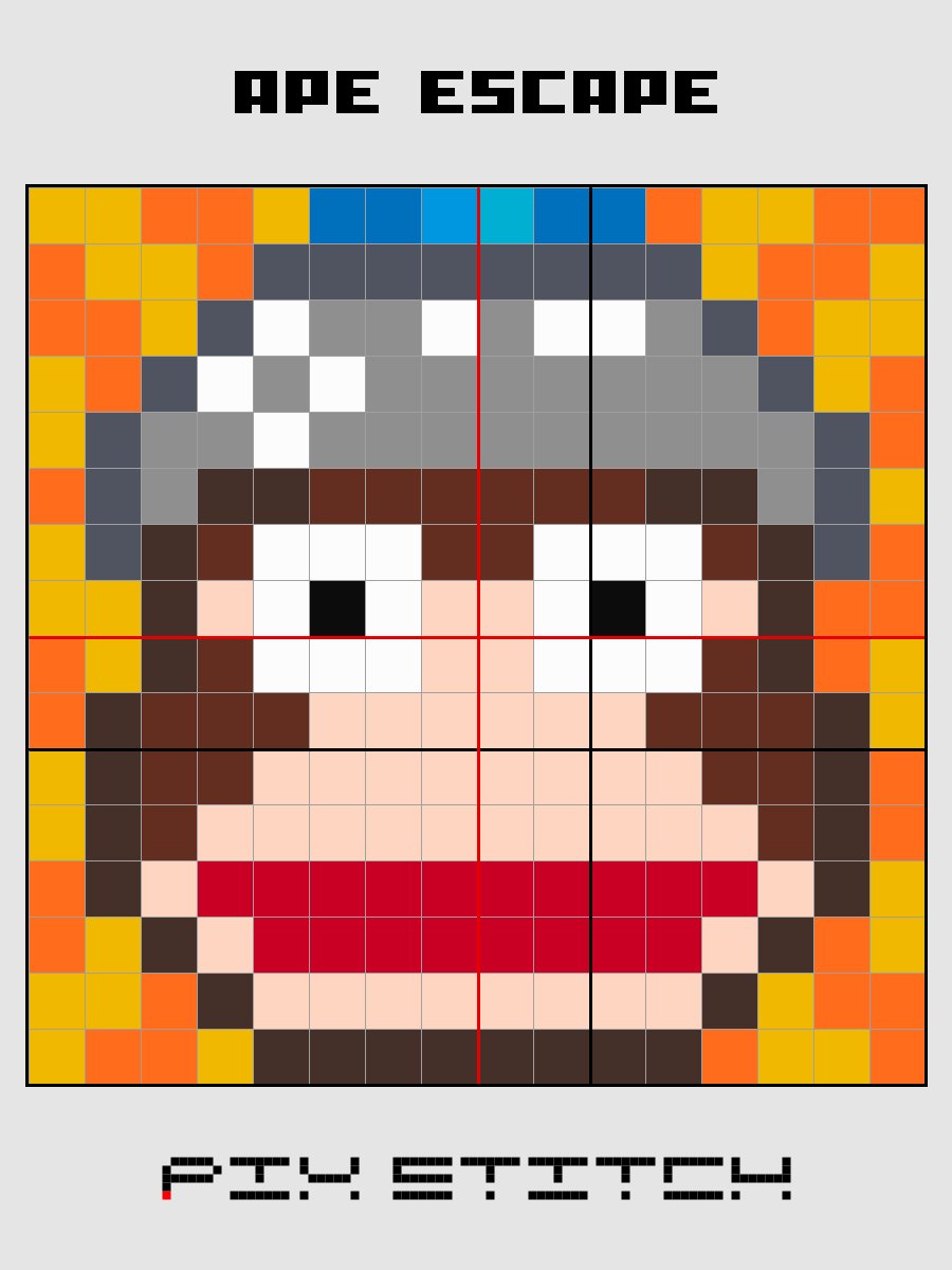 Ape Escape Pixel Art product image (2)