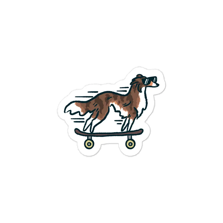 Fast Dog Sticker - Irish Marked Brindle product image (1)