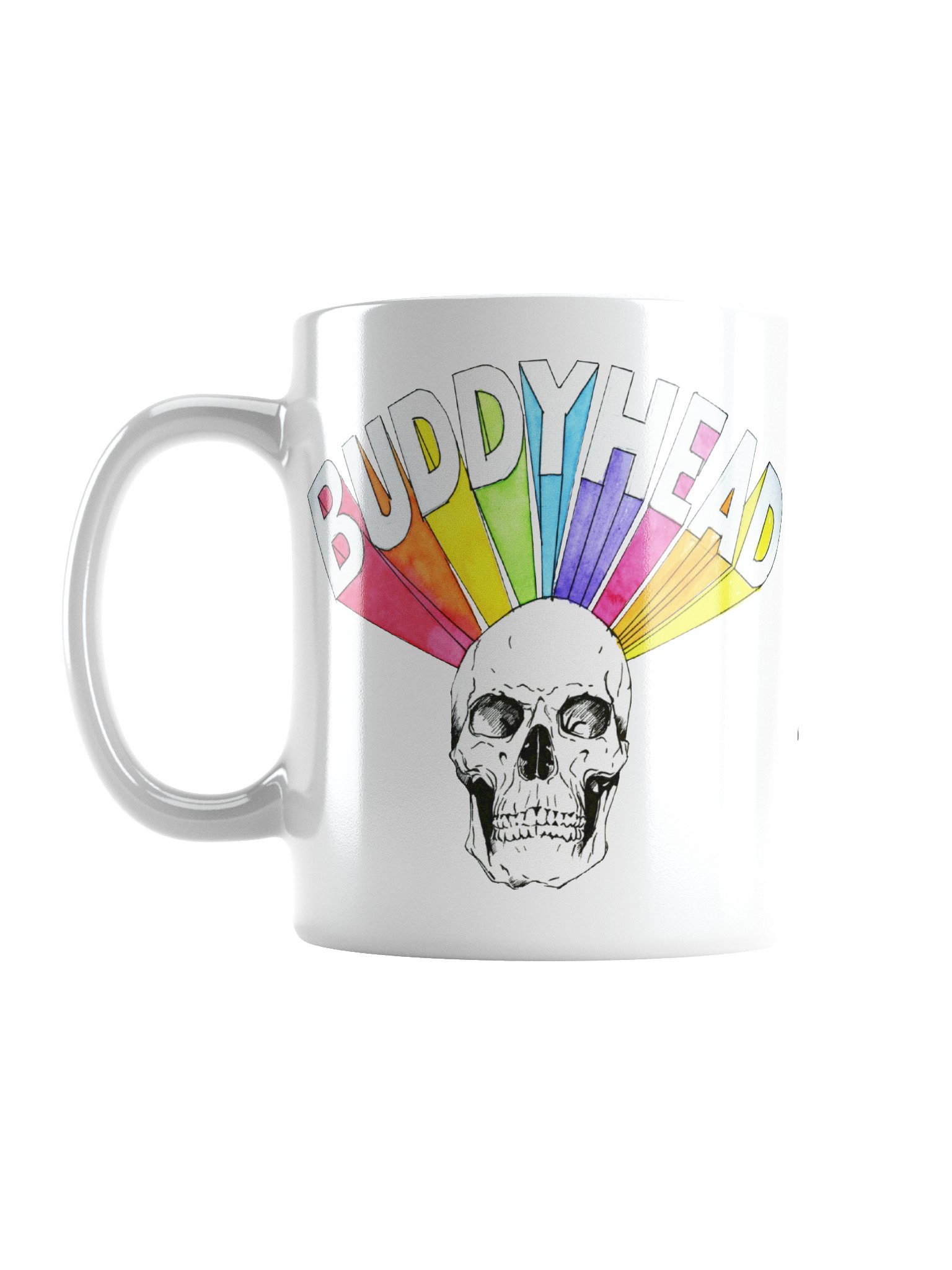 Rainbow Skull coffee mug product image (1)