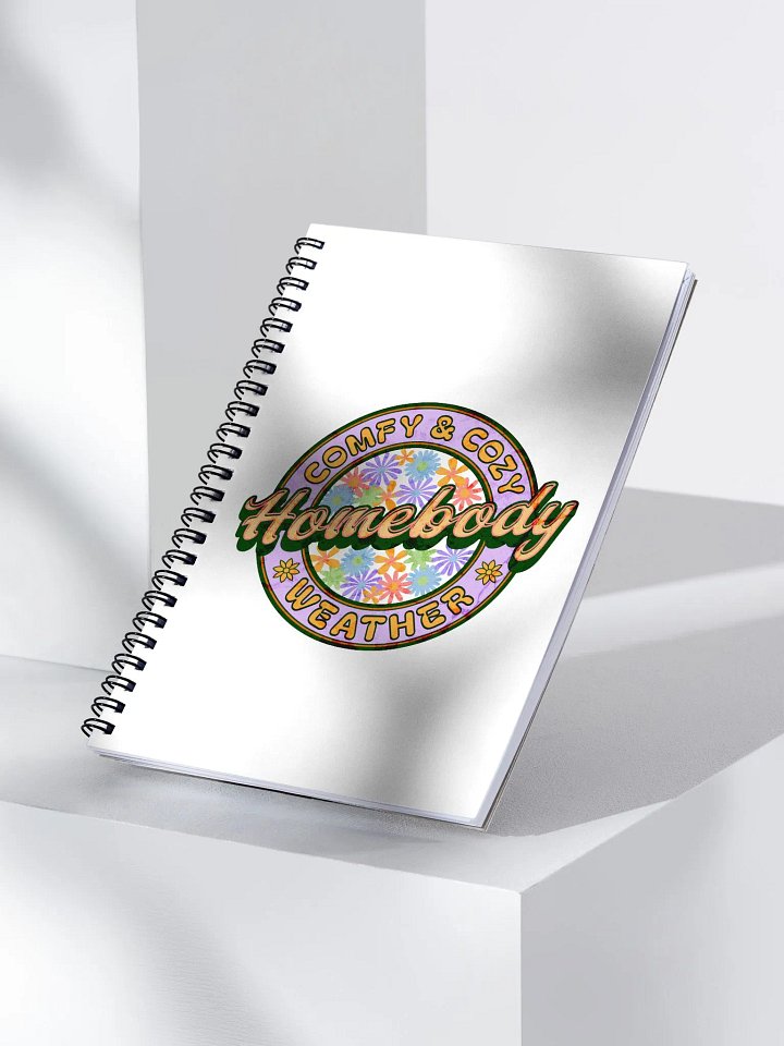 Homebody Comfy And Cozy Weather Floral Spiral Notebook product image (2)