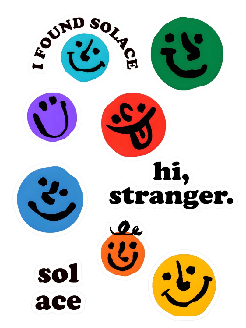 finding solace sticker sheet product image (3)