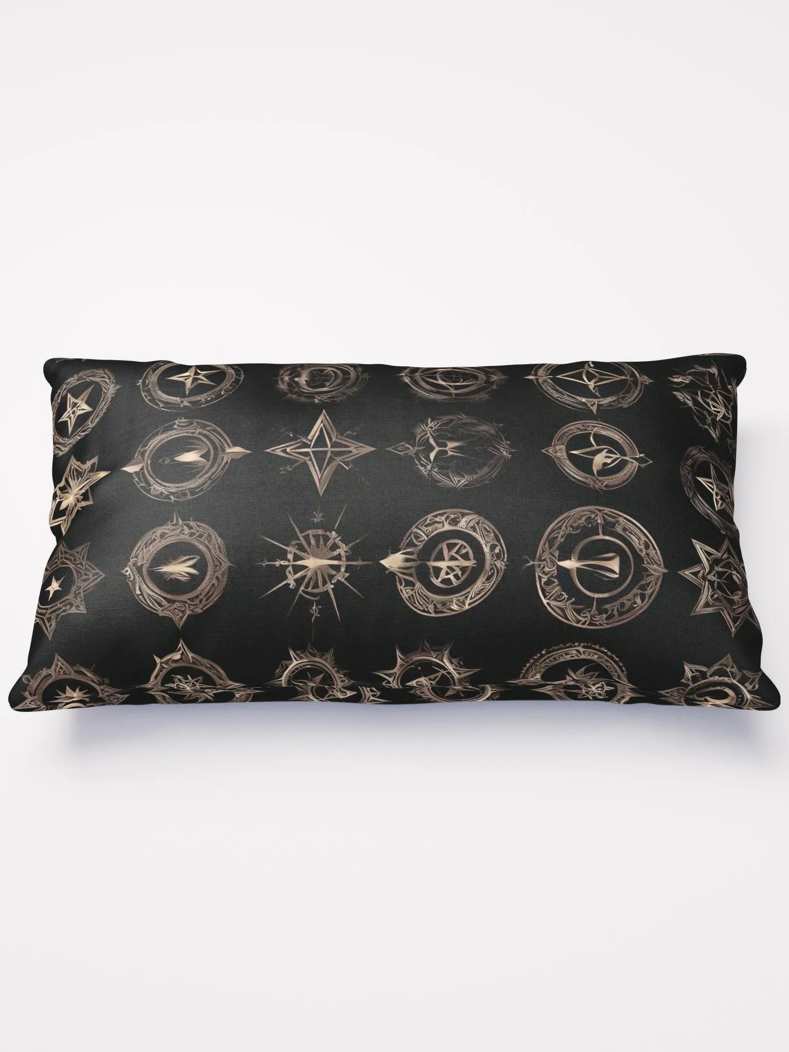 Black and Gold Symbology Cushion product image (1)