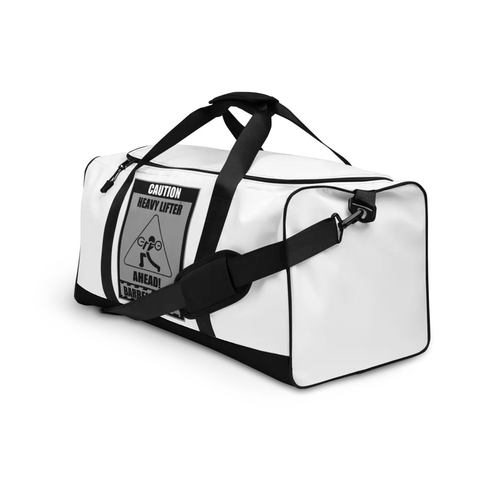 Caution Heavy Lifter Ahead-Barbell Zone Duffle Bag product image (3)