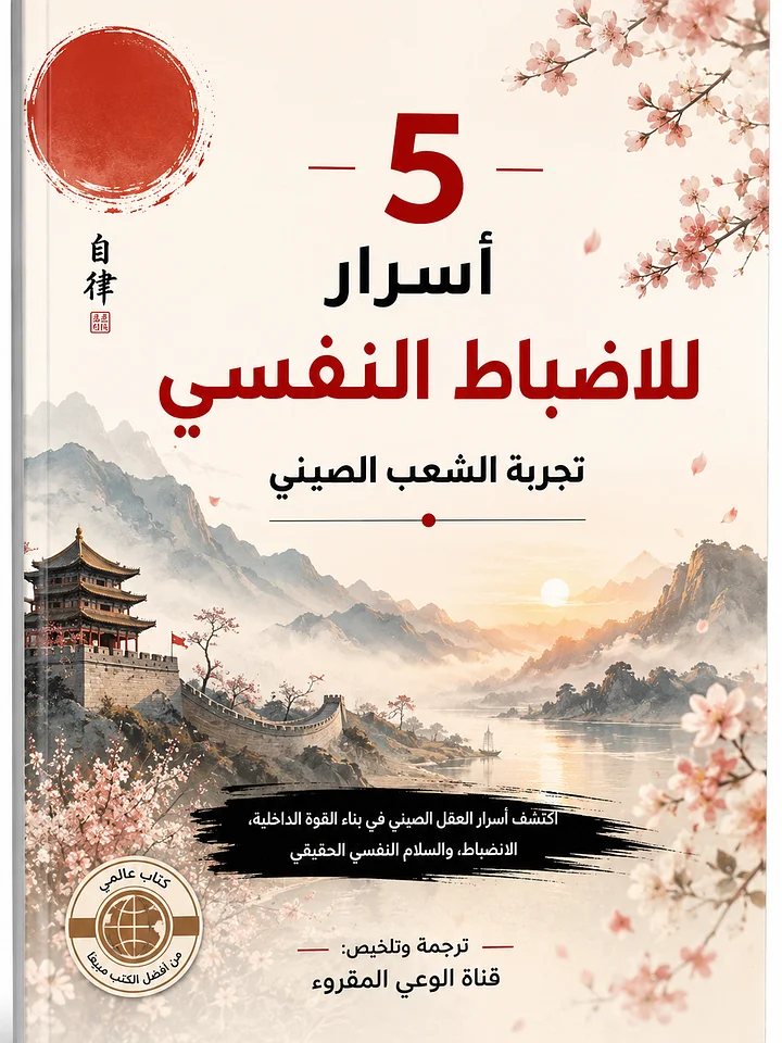 5 أسرار للانضباط النفسي دروس آسيوية لبناء عقل قوي والتخلص من التسويف product image (1)