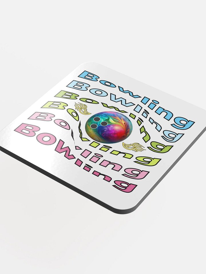 Bowling Swirl Colorful Ball Coaster Set product image (1)