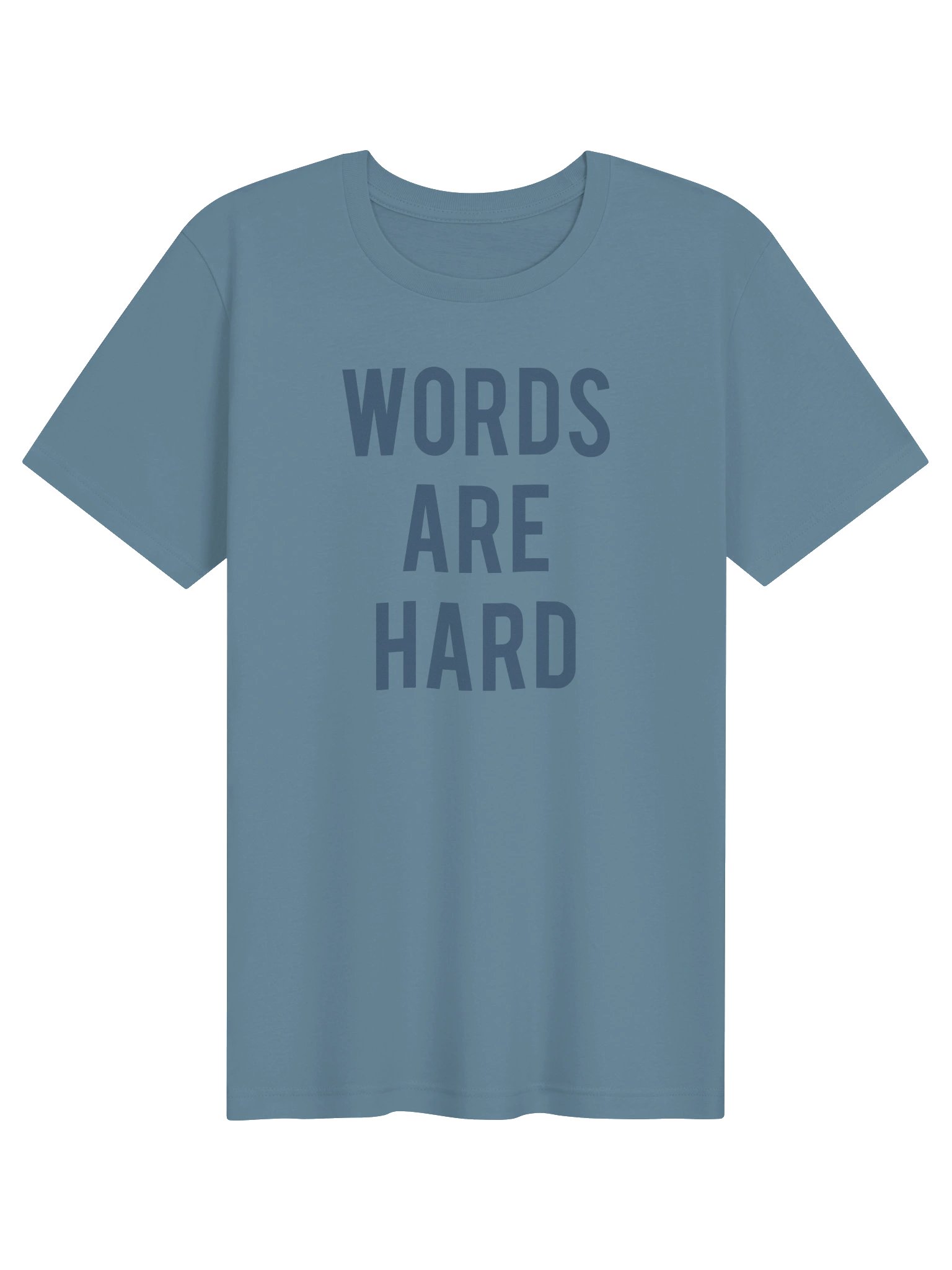 Words Are Hard - Steel Blue product image (1)