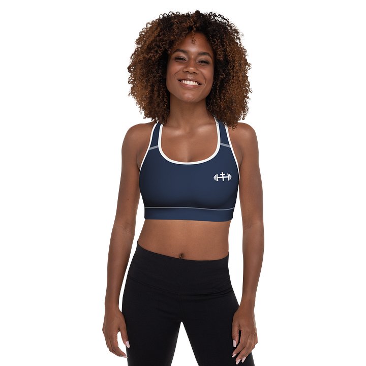 His House Women's Padded Sports Bra - Navy product image (1)