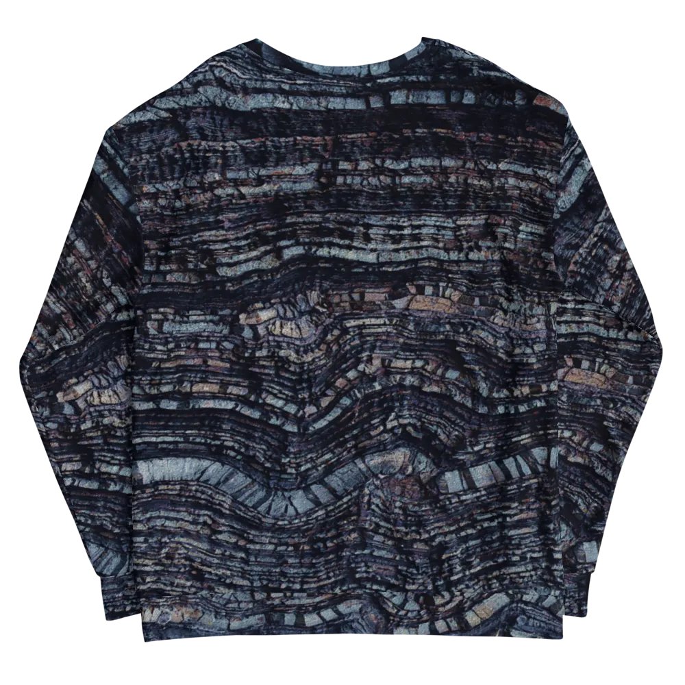 Dark Blue Stone Texture Sweatshirt product image (12)