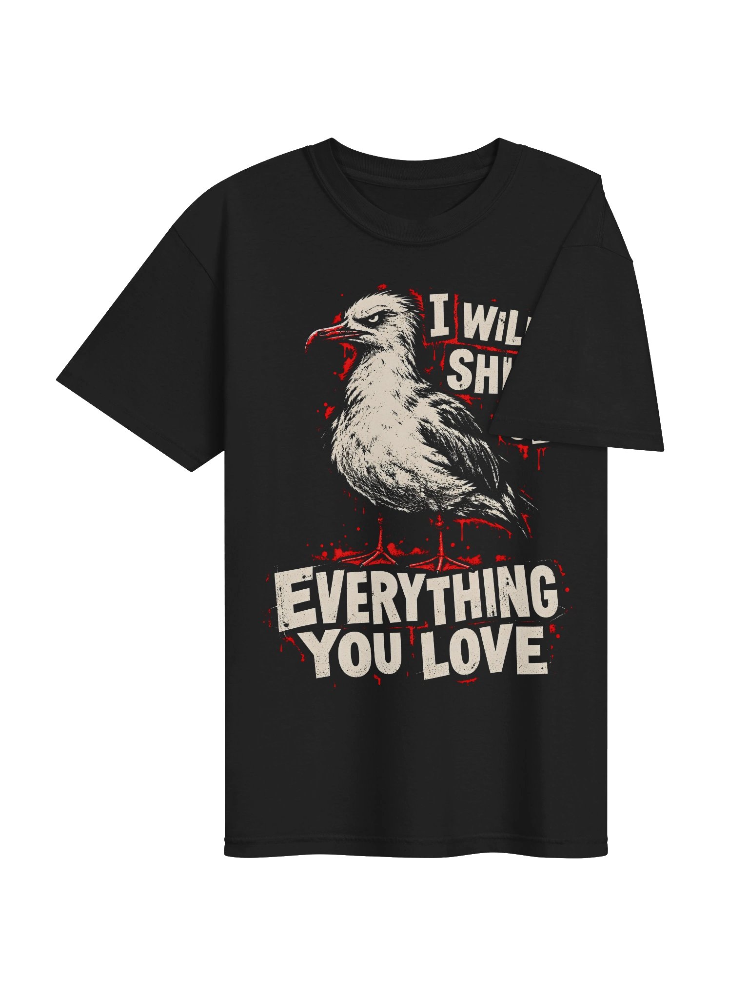 I Will Shit .... Heavyweight Vintage Graphic Tee product image (4)