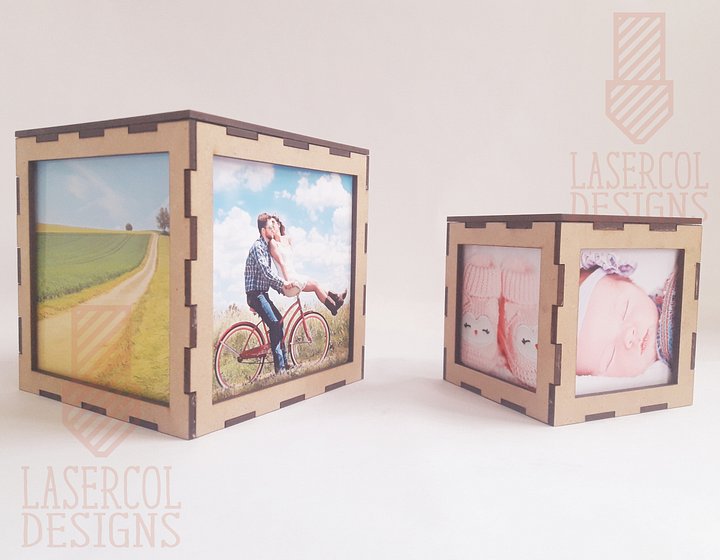 Photo Cube Keepsake Box (two sizes) - Laser Cut Files product image (2)