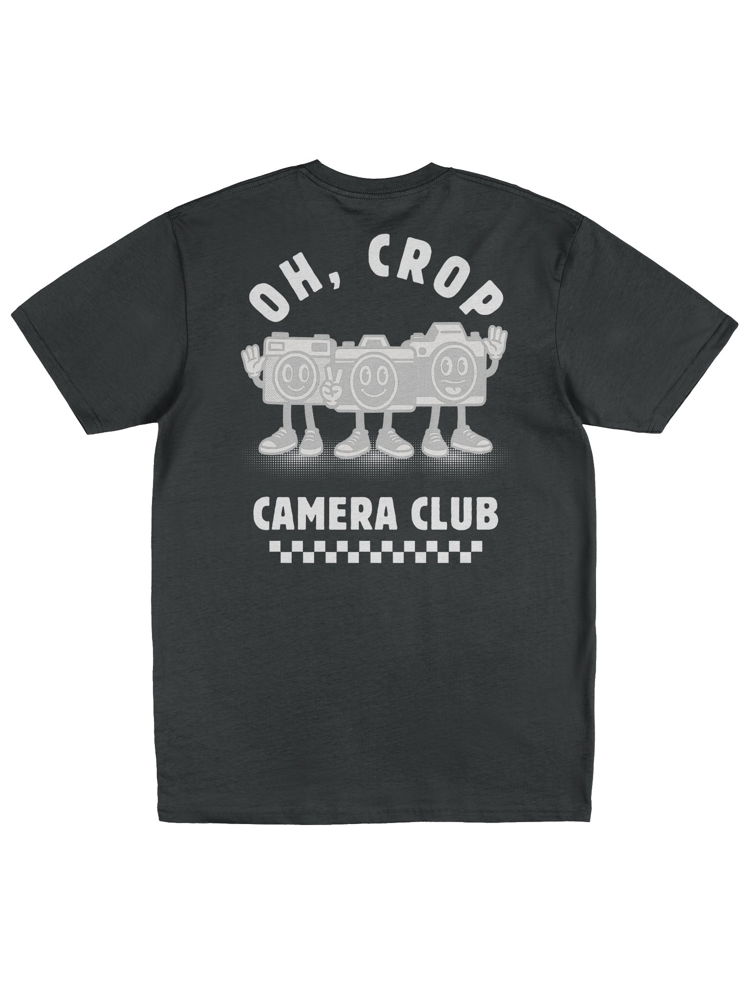 Oh Crop Camera Club Vintage Graphic Tee (Black) product image (2)