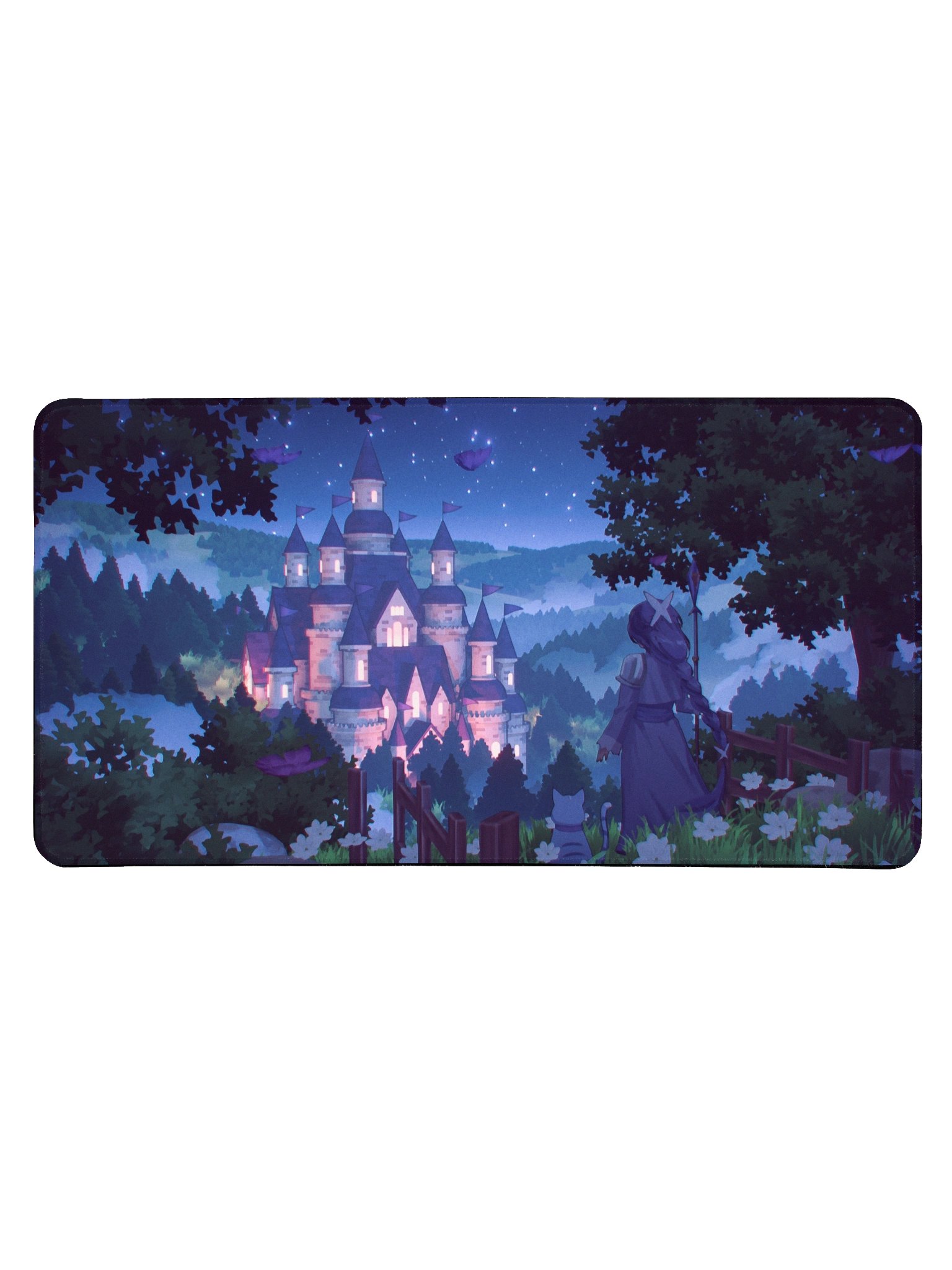Evening Ros Castle Desk Mat - 15.5" x 31.5" product image (1)