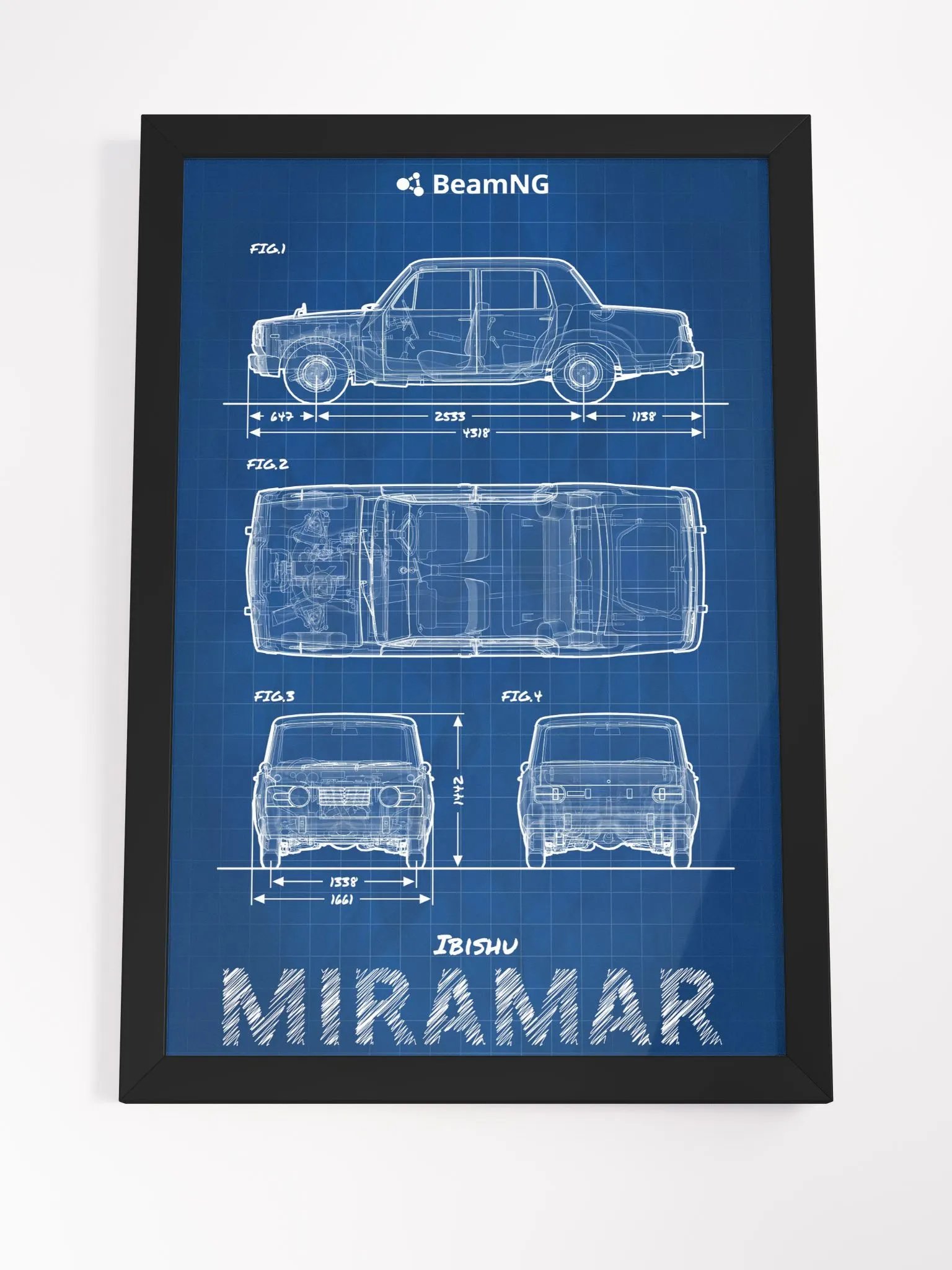Framed Poster: Ibishu Miramar Blueprint product image (4)
