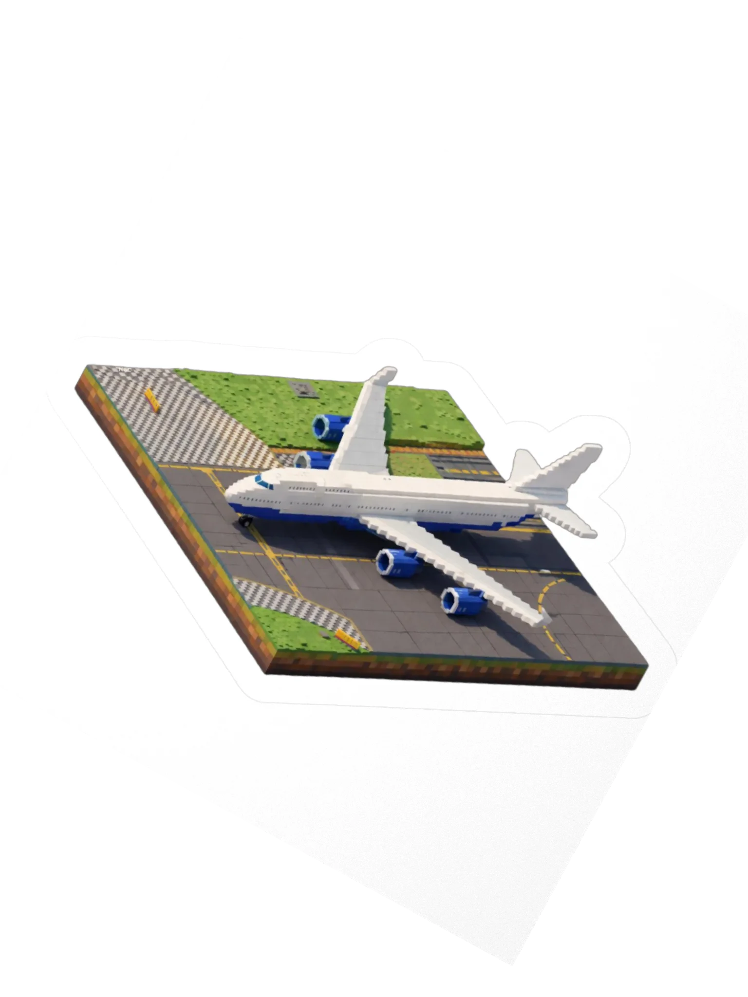 White Boeing 747 Sticker product image (2)