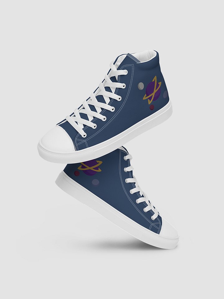 Women’s high top canvas shoes - Dark Blue product image (1)