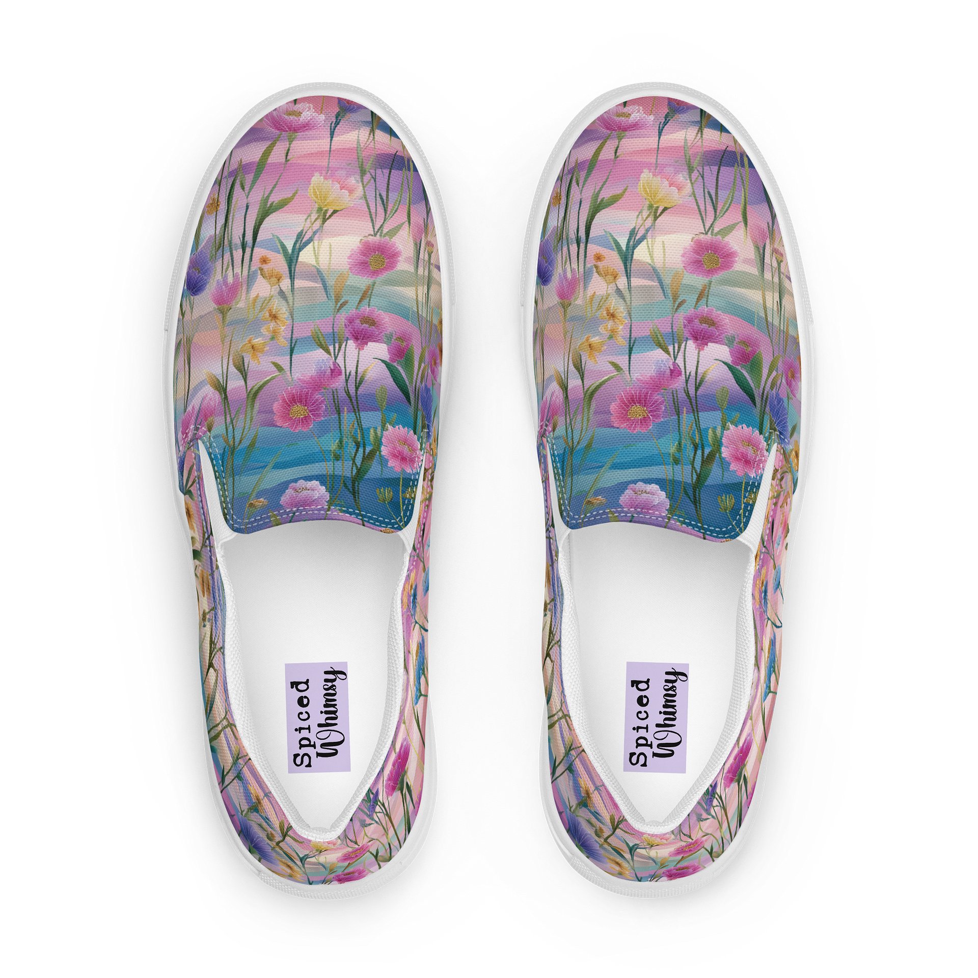 Whimsical Garden Delight Women's Slip-On Shoes product image (1)