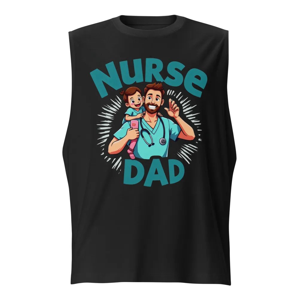 Superhero Nurse Dad Muscle Tank product image (1)