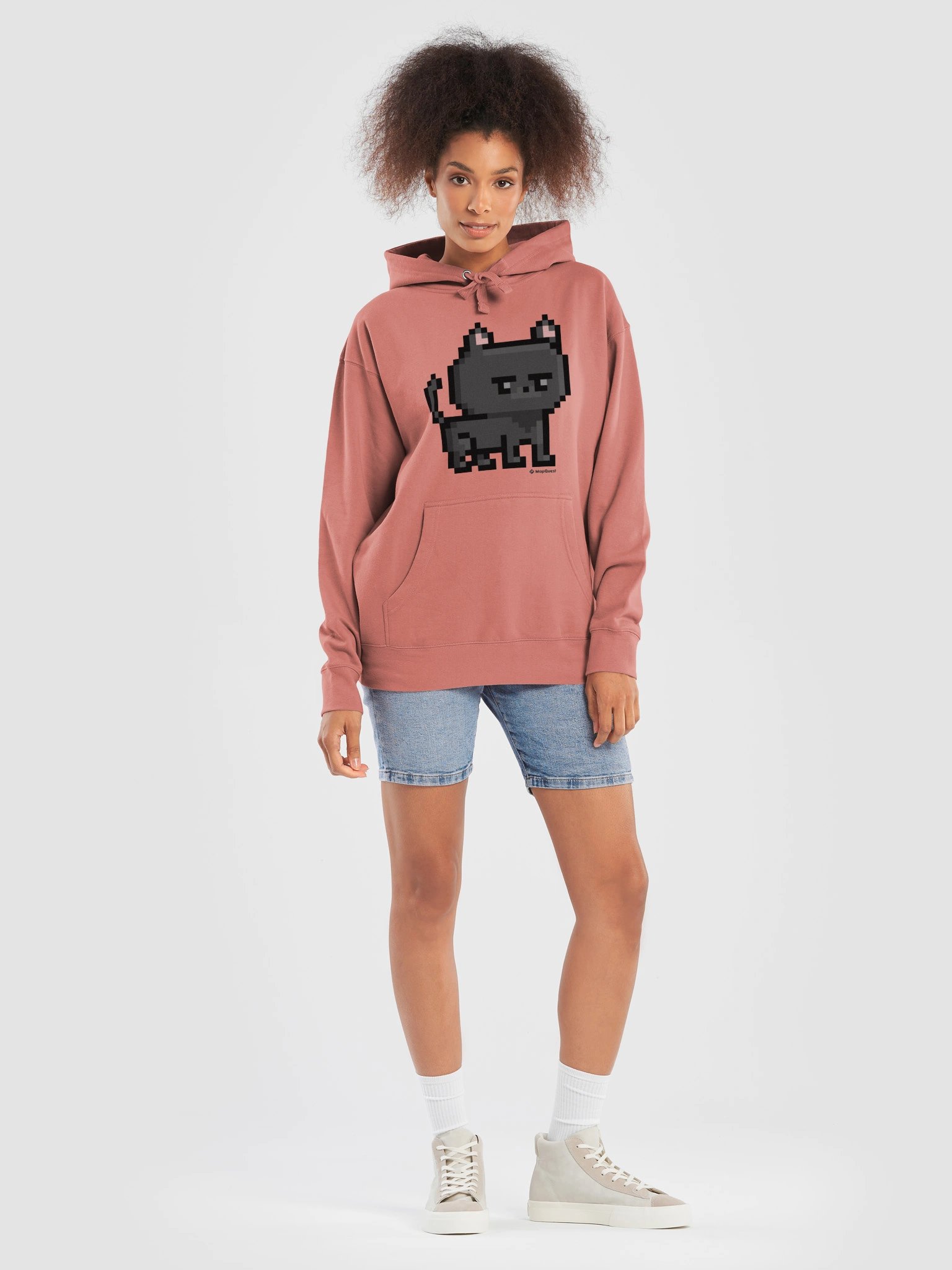 Premium Black Cat Questie Hoodie - Printed on Front product image (7)