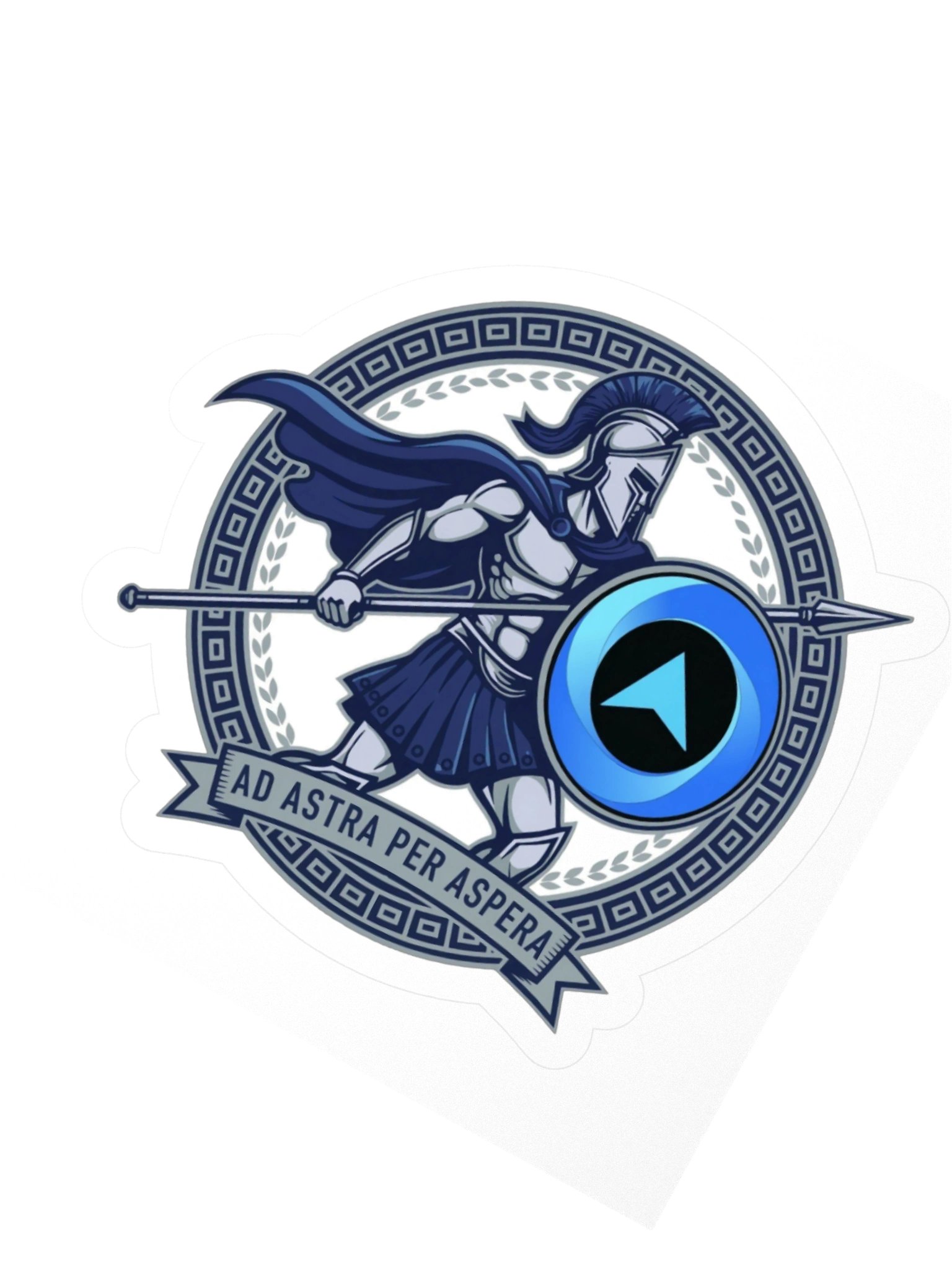 Warrior Vinyl Sticker (Blue) product image (2)