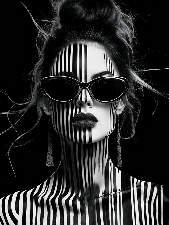 Striped Vision Framed Art Poster product image (1)