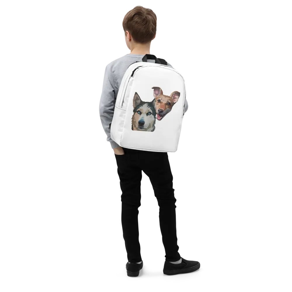 Luna and Mango Minimalist Backpack White product image (4)