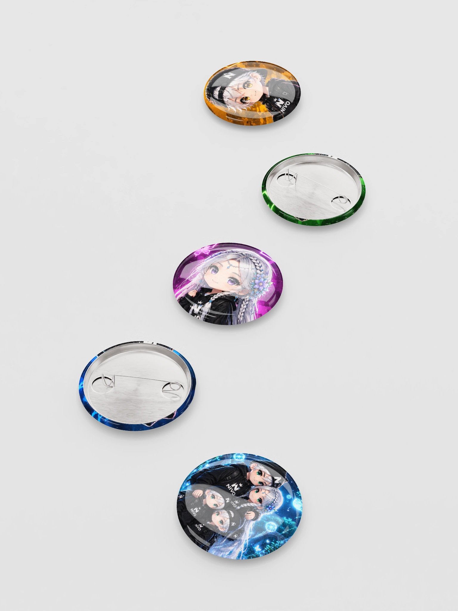 NIVO Anime Glow Pin Buttons Set product image (4)