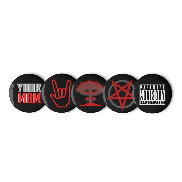 Whimsical Blasphemy Emote pin set 01 product image (3)