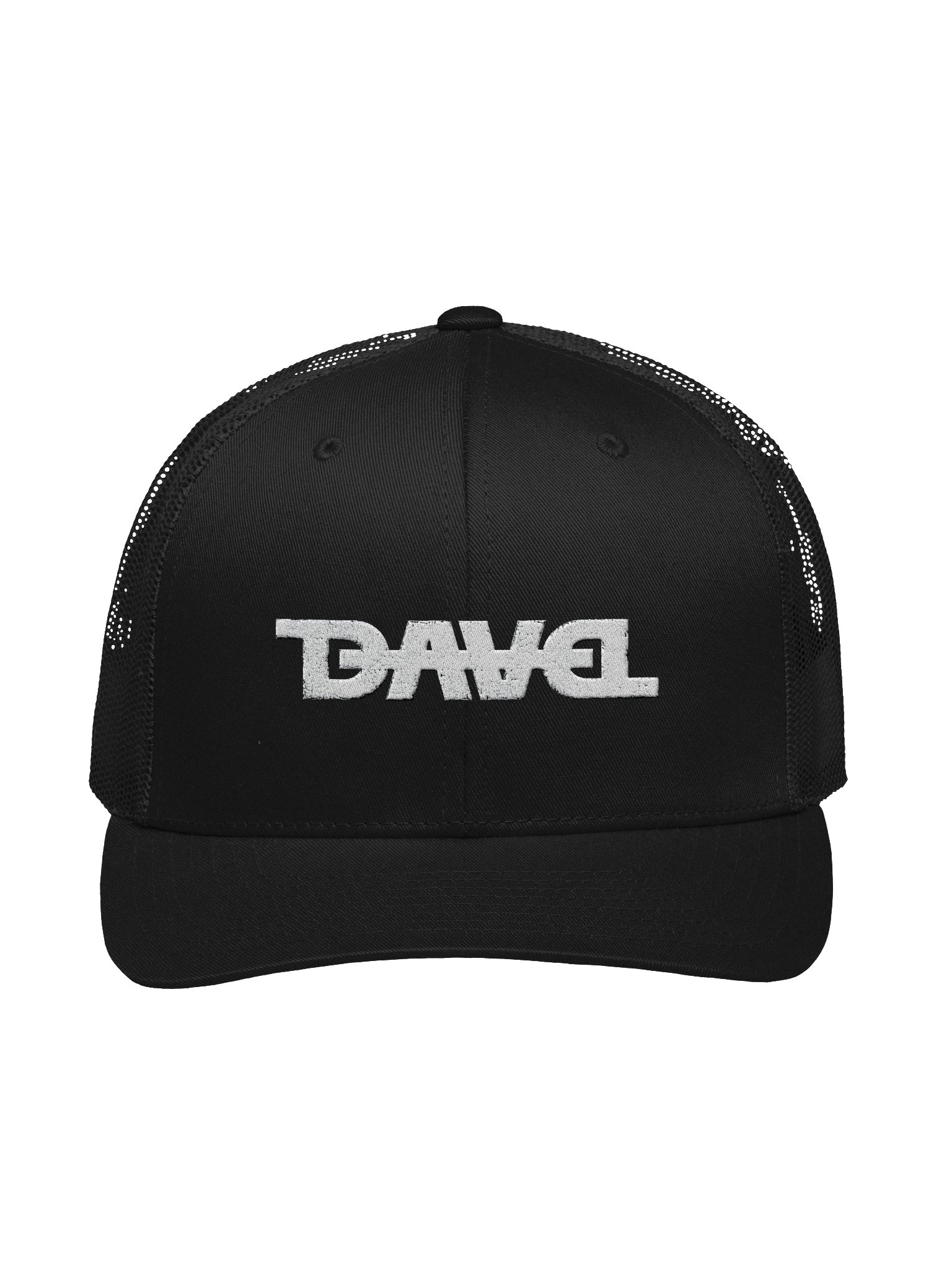 Embroidered DAVEL Distressed Retro Trucker Hat product image (1)