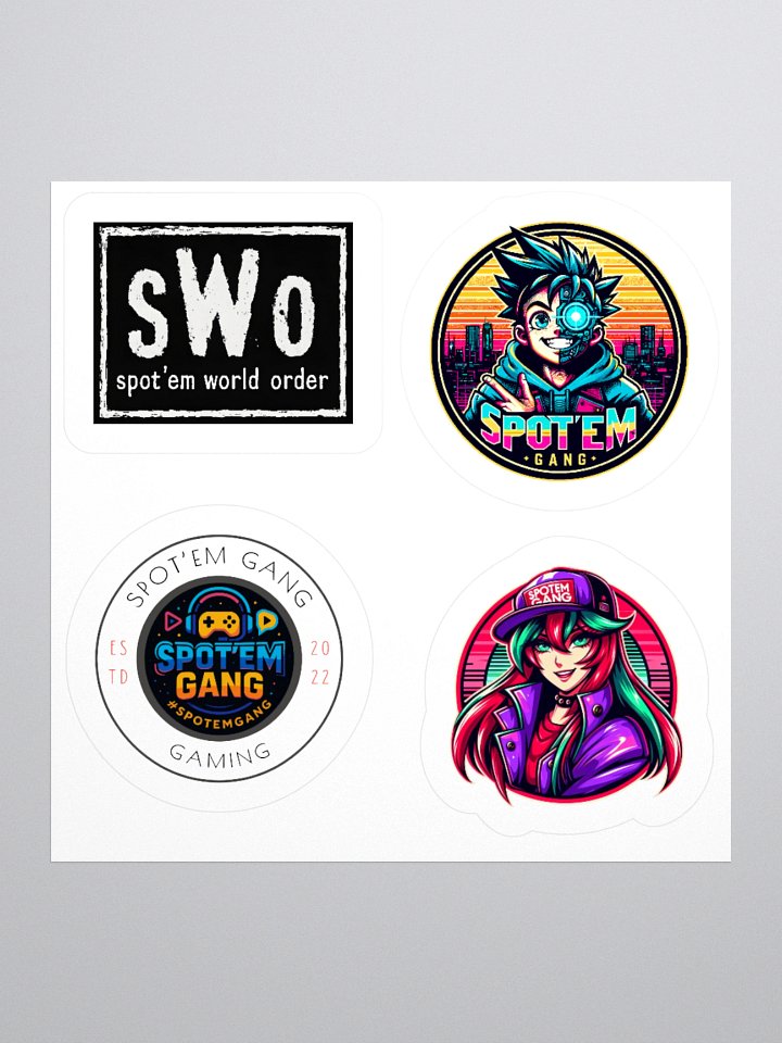 Spot'em Gang Vinyl Kiss Cut Stickers (Set 1) product image (3)