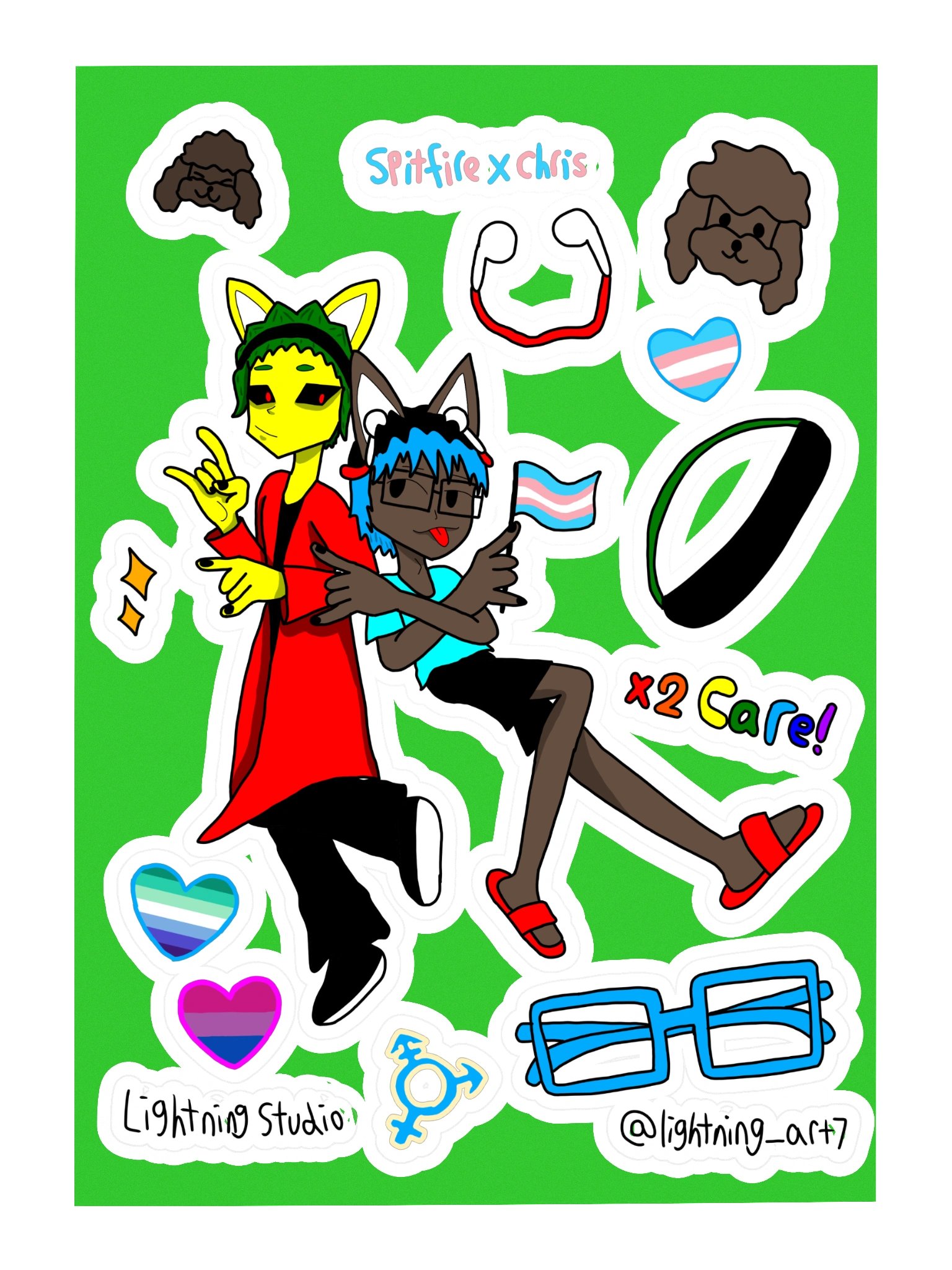 Spitfire X Chris sticker sheet product image (4)