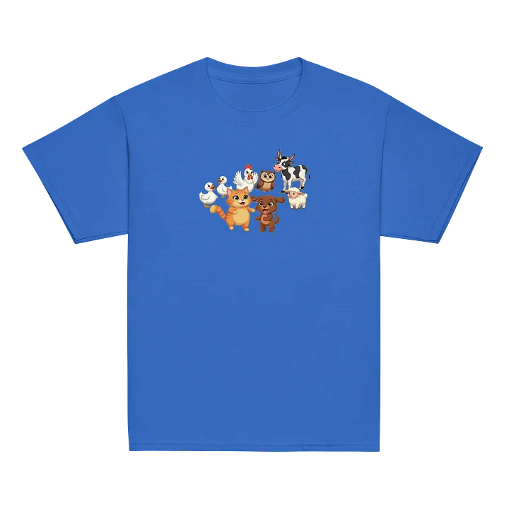 Cute Cartoon Farm Animals Youth Tee product image (2)