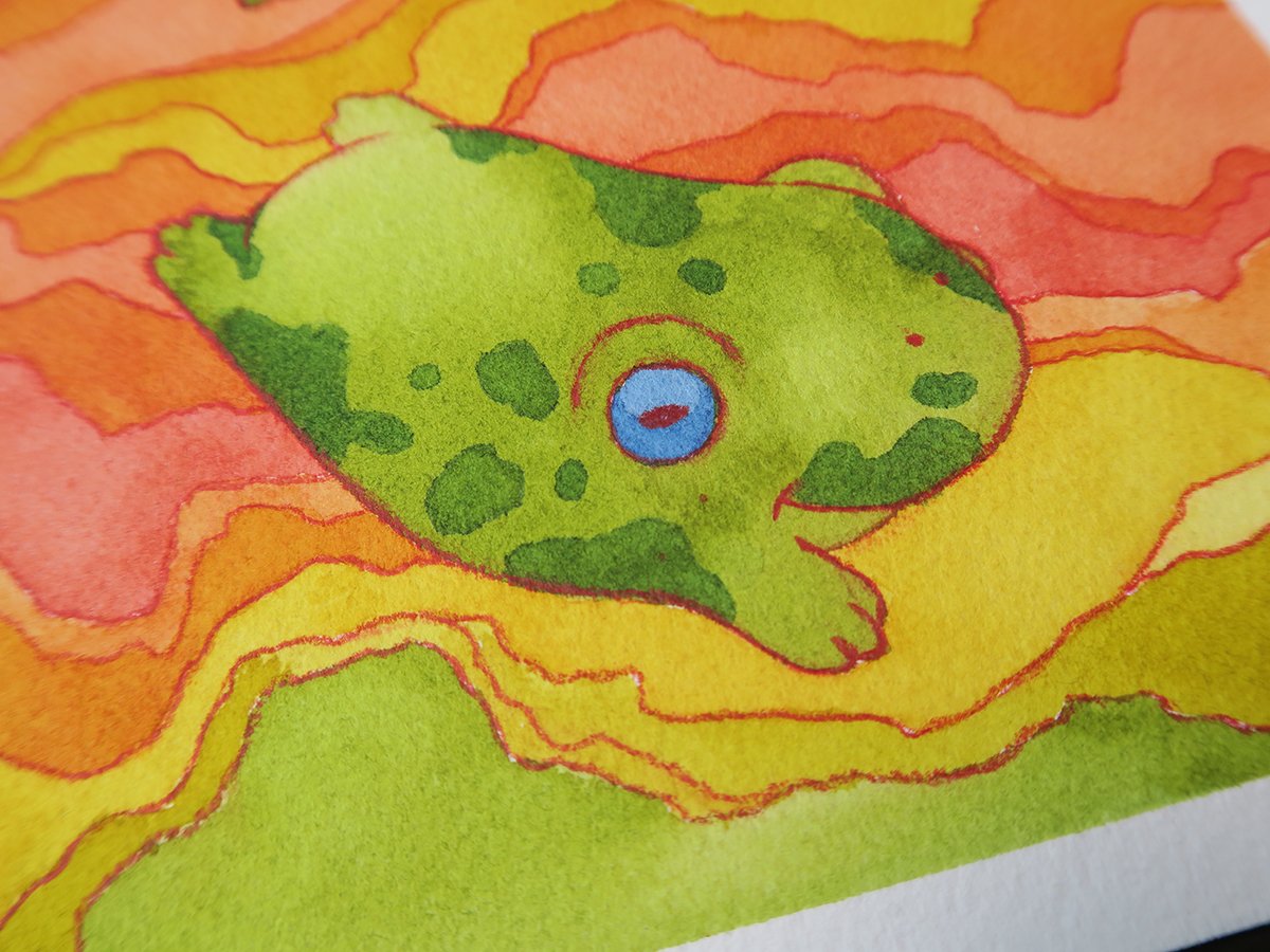 original artwork : trippy frogs product image (2)
