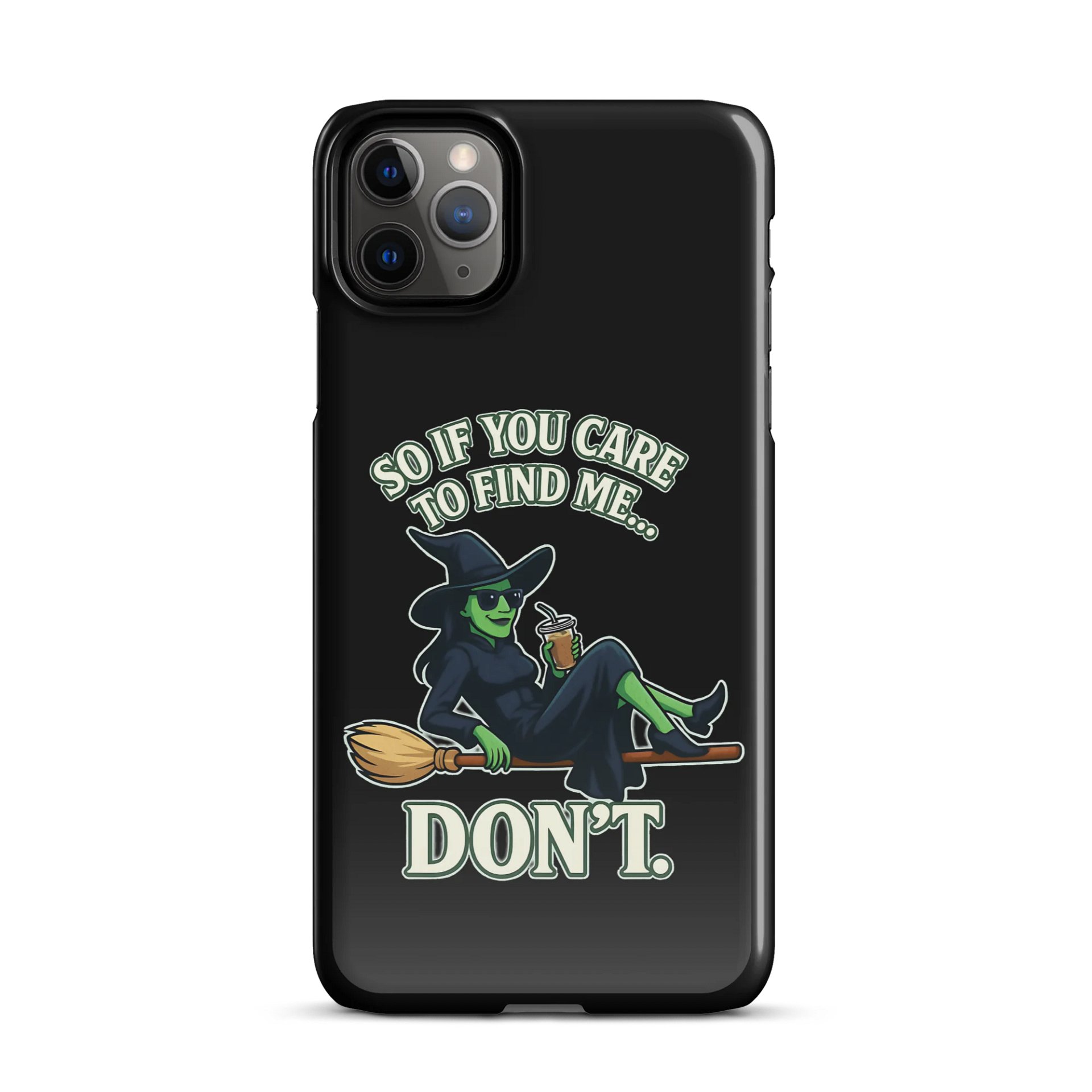 Funny Wicked iPhone Case – Chill Witch Snap Cover – Broadway Witchcore Vibe product image (2)