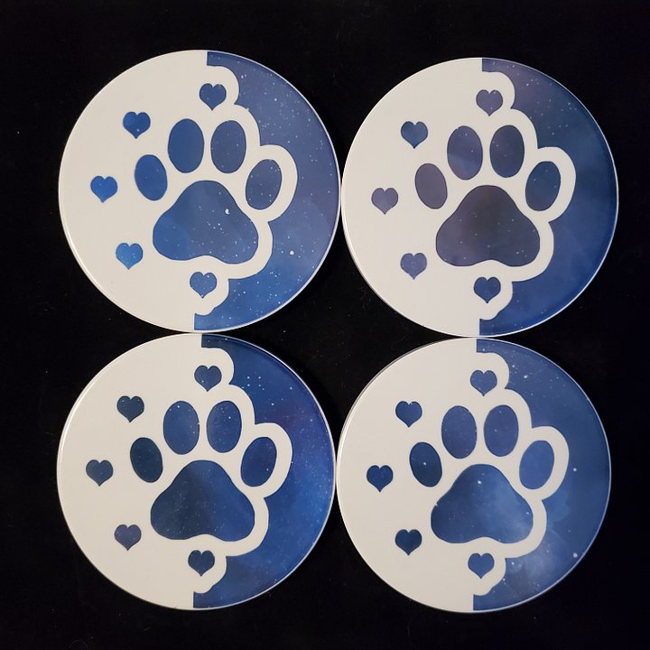 Cat Paw Coaster Set product image (2)