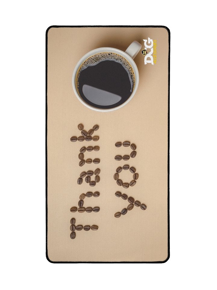 Thank you bean Desk Mat product image (2)