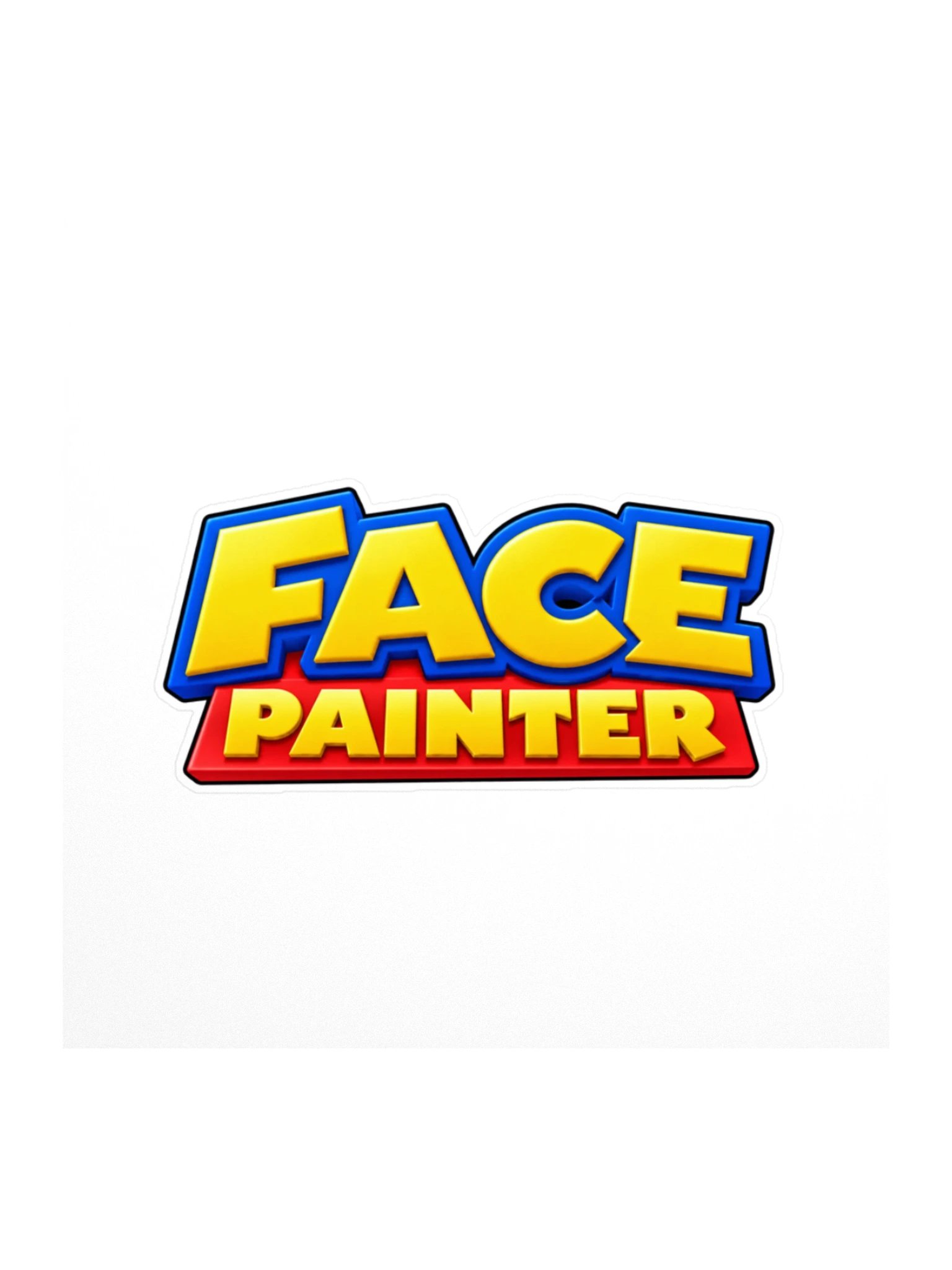 Face Painter Playtime Kiss Cut Sticker product image (1)