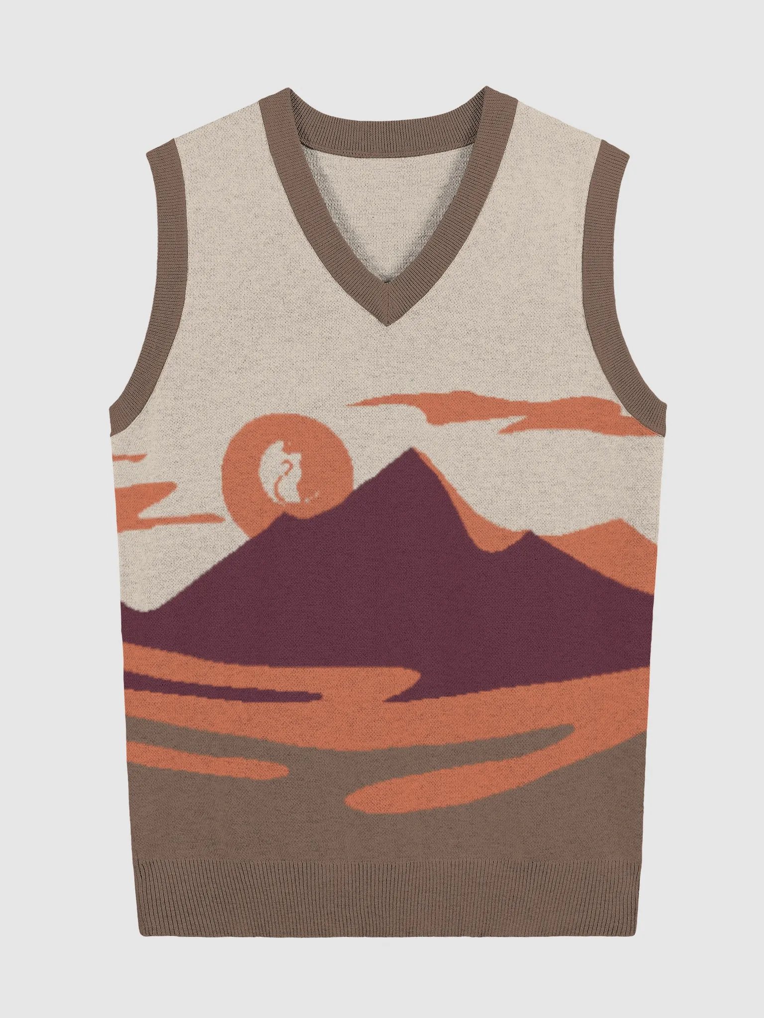 KawaiKitten V-Neck Fiery Volcano Vest product image (1)