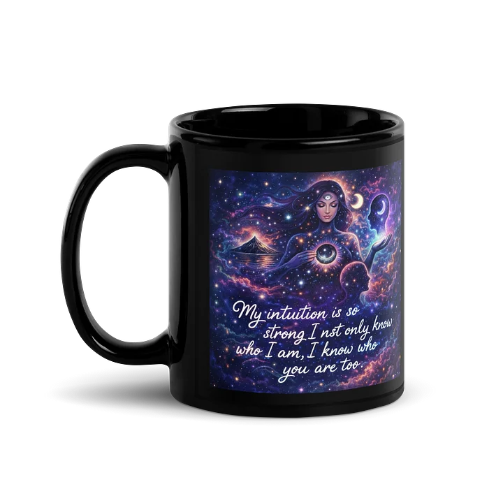 Intuitive Cosmic Connection -Black Mug product image (1)