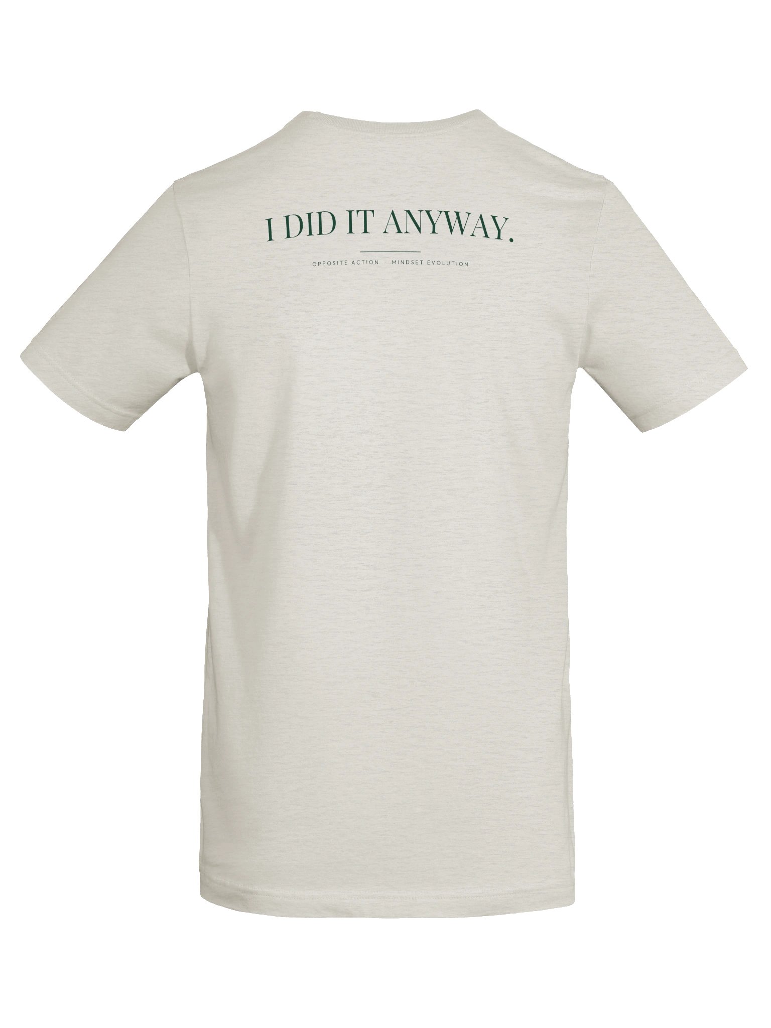 Mindset Evolution — Opposite Action Tee (Heather Dust) product image (6)