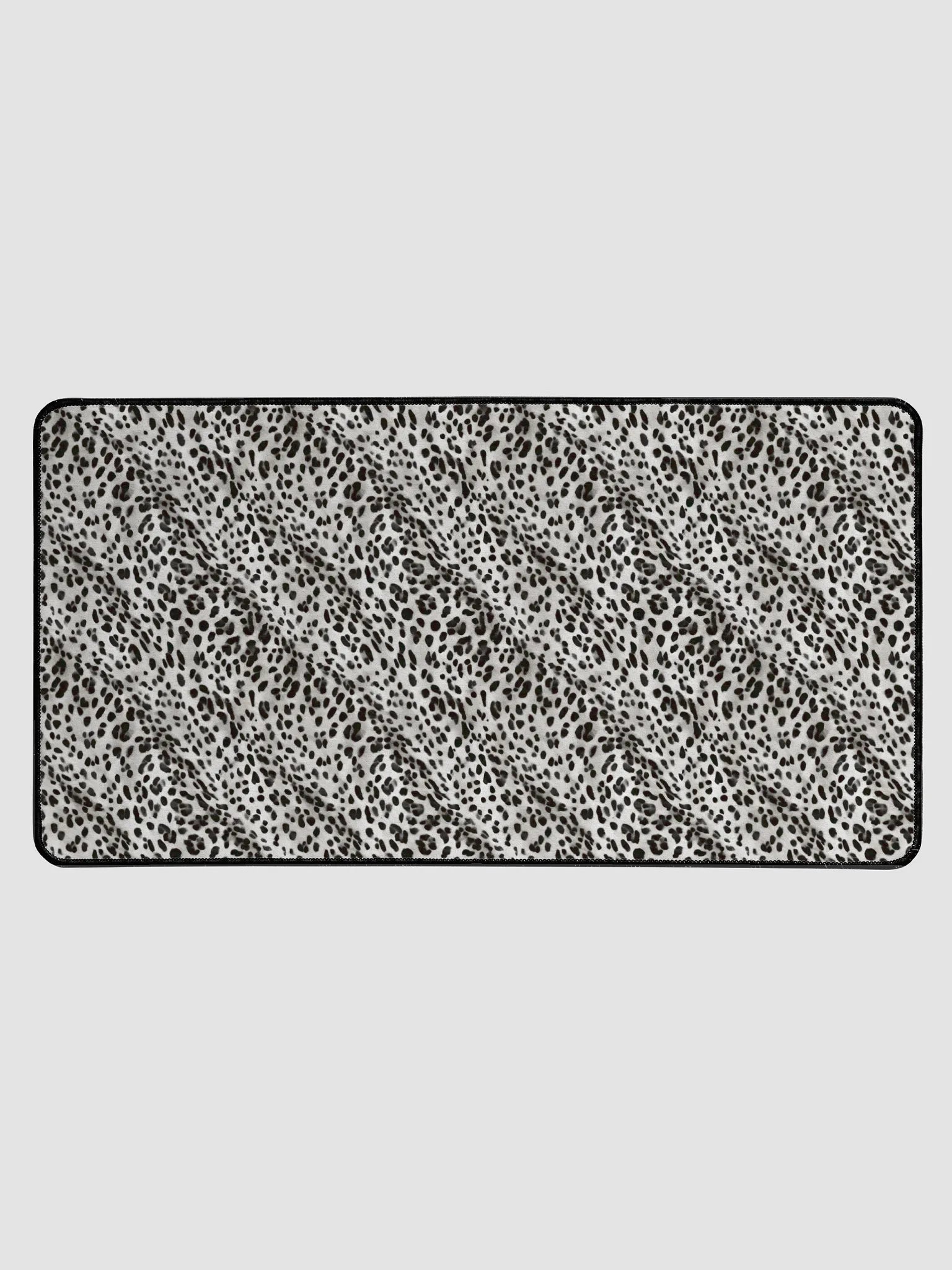 Grey Leopard desk Mat product image (1)