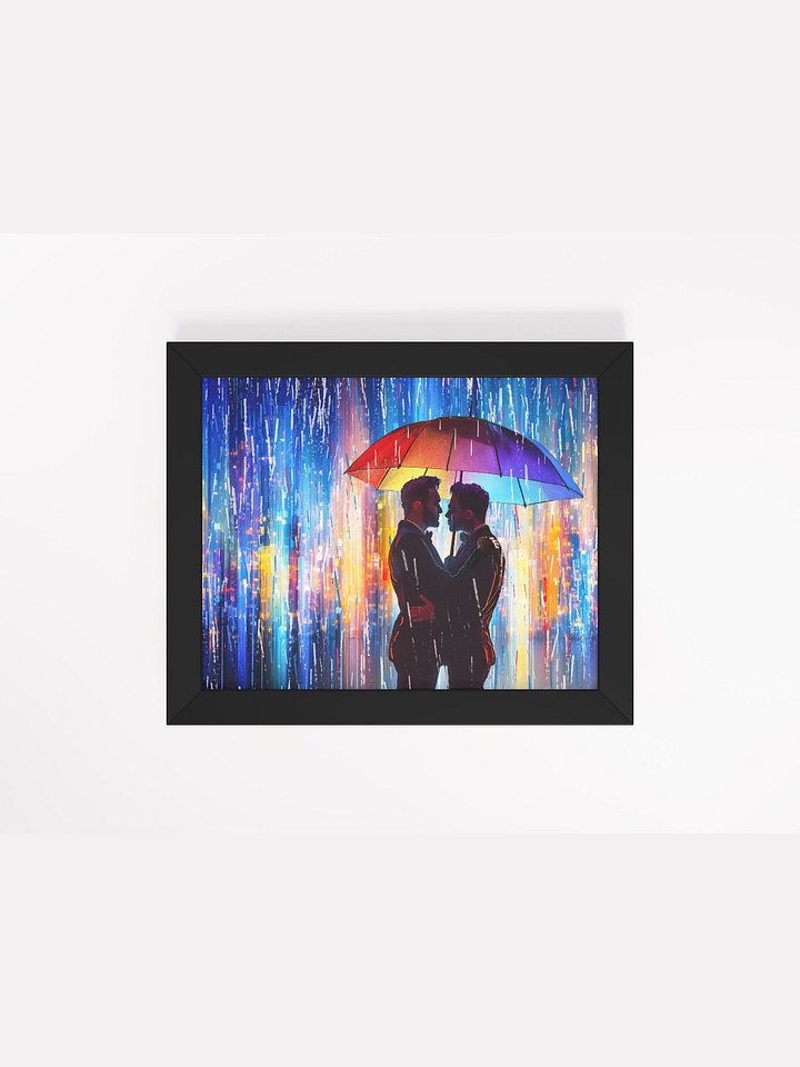 City Serenade - Love in the Rain Studio Framed Print product image (1)