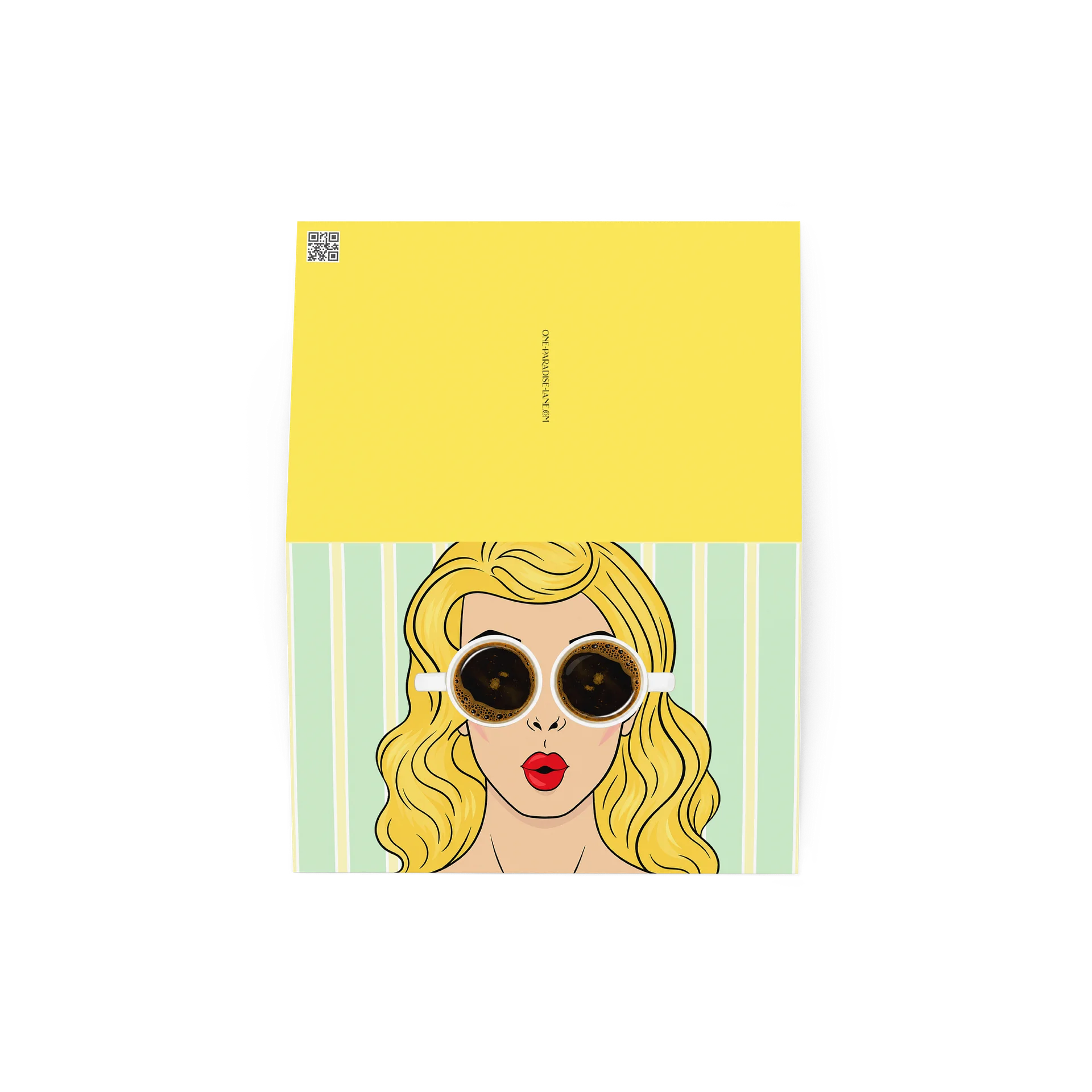 Blondie Coffee Lover Card – Retro Coffee Greeting Card product image (3)