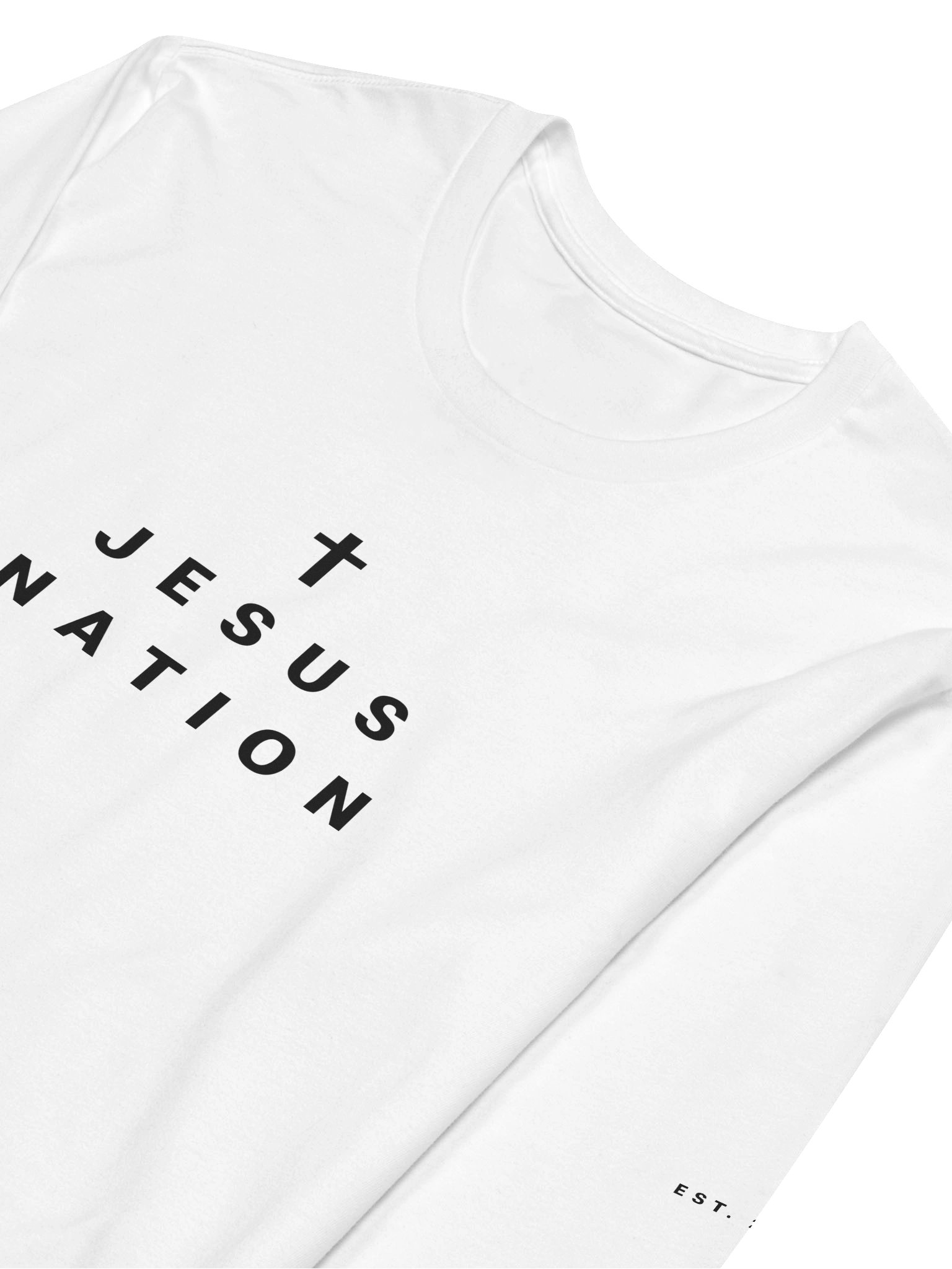 Jesus Nation Essential Long Sleeve (White) product image (3)