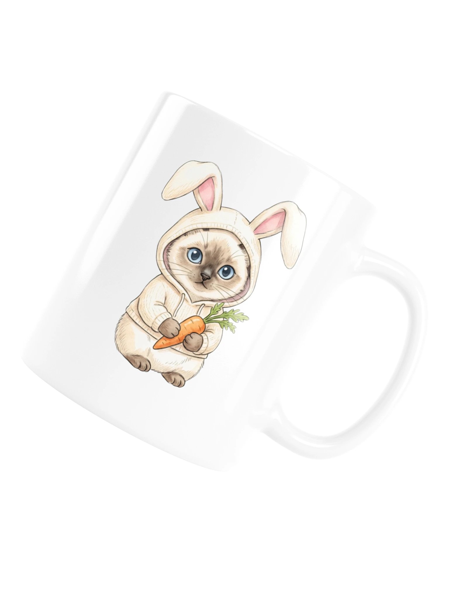Bunny Hoodie Siamese Mug product image (6)