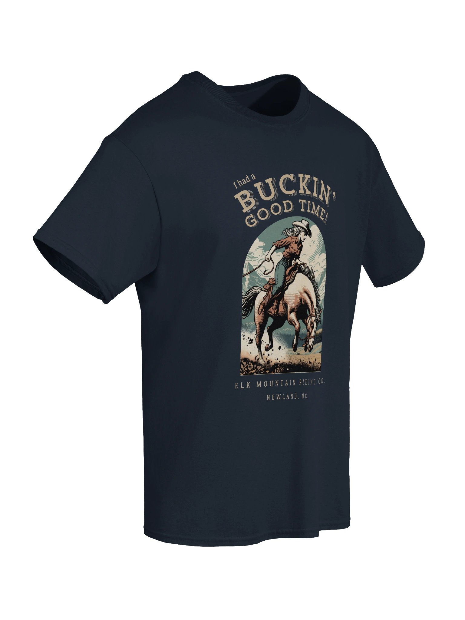 Buckin Good Time Cotton T-Shirt (Dark Colors) product image (20)