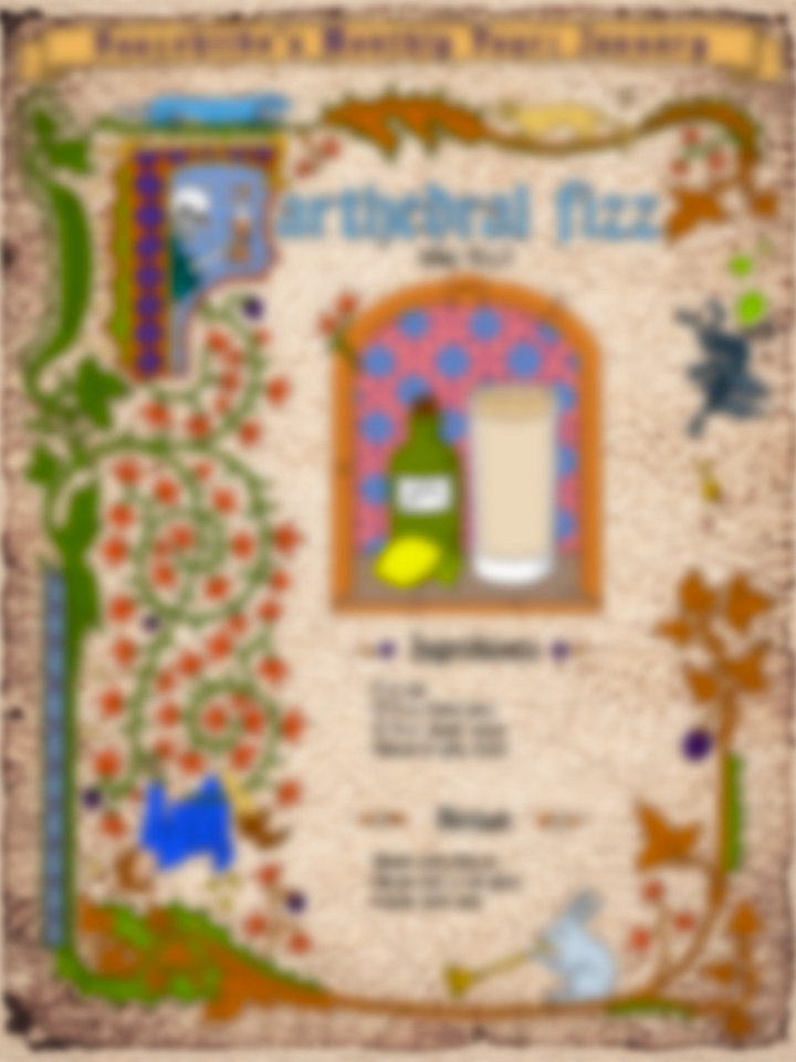 January Farthedral Fizz Coloring Cocktail Page product image (2)