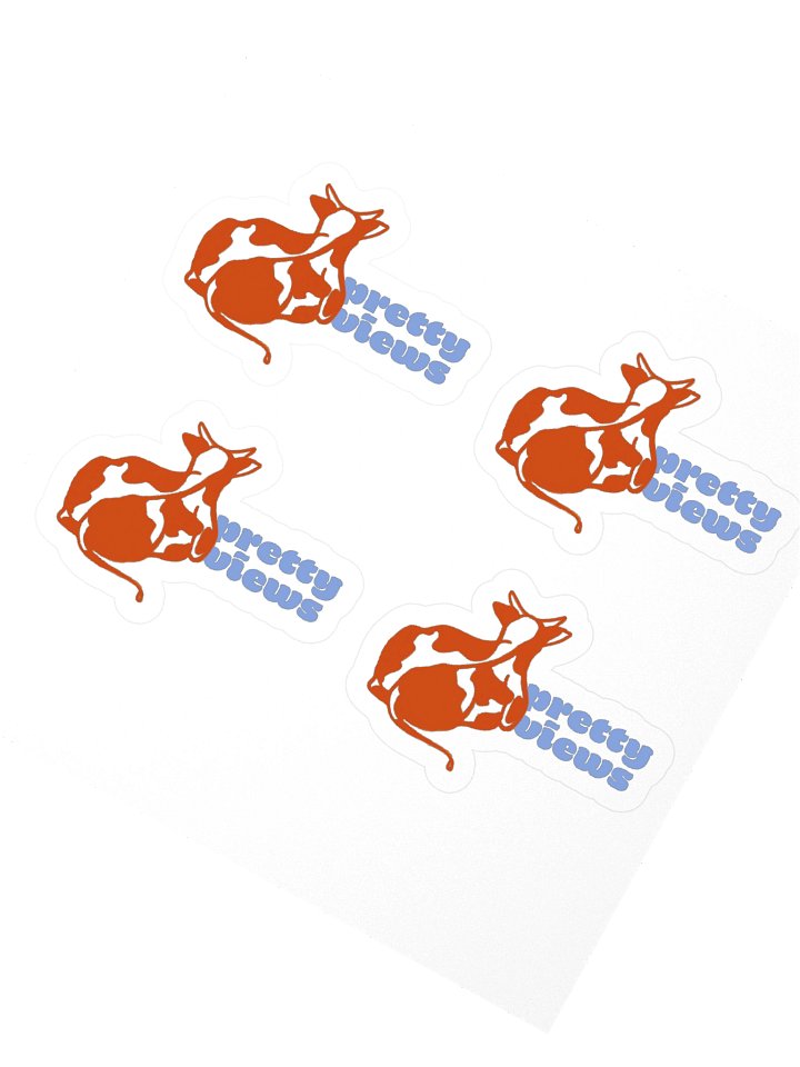 pretty views - Sticker (small) product image (2)