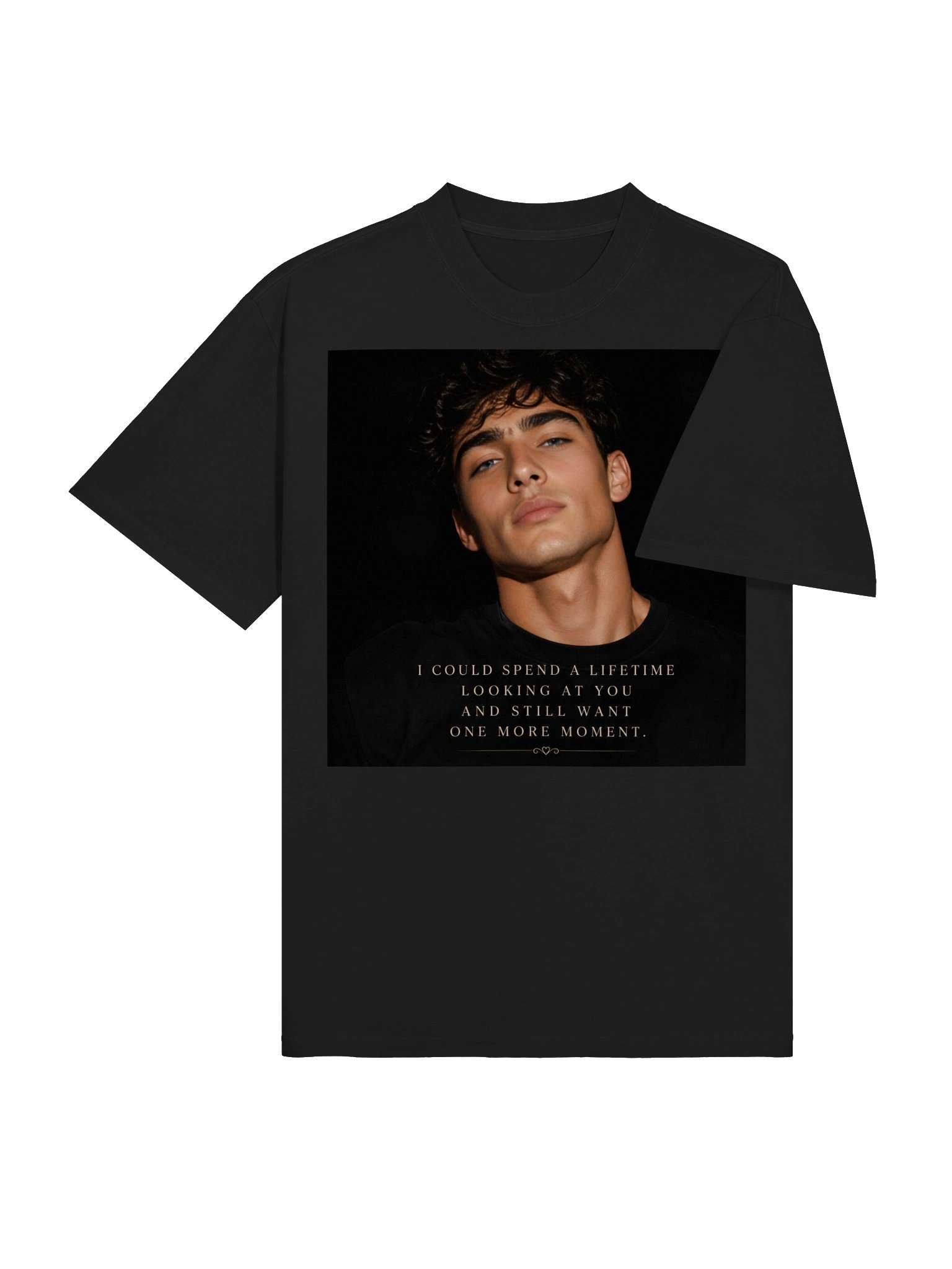 I Could Spend a Lifetime Looking at You T-Shirt | Romantic Love Quote | Unisex Oversized Tee product image (5)