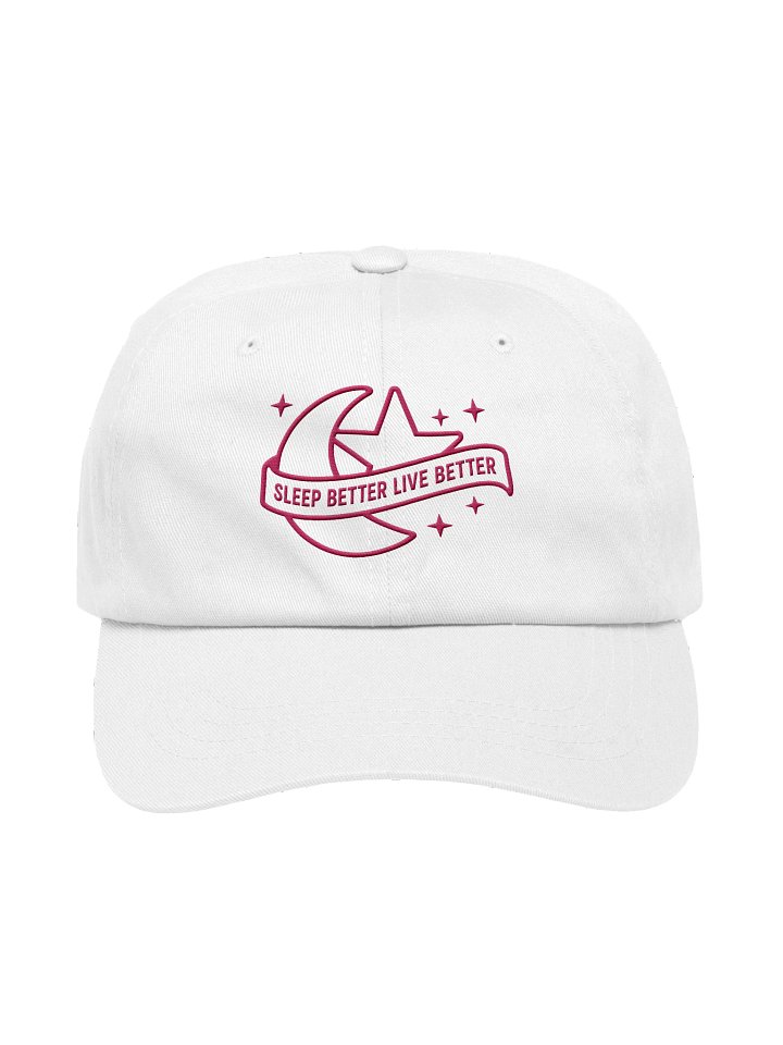 Sleep Better, Live Better Dad Hat — Pink Embroidery product image (17)