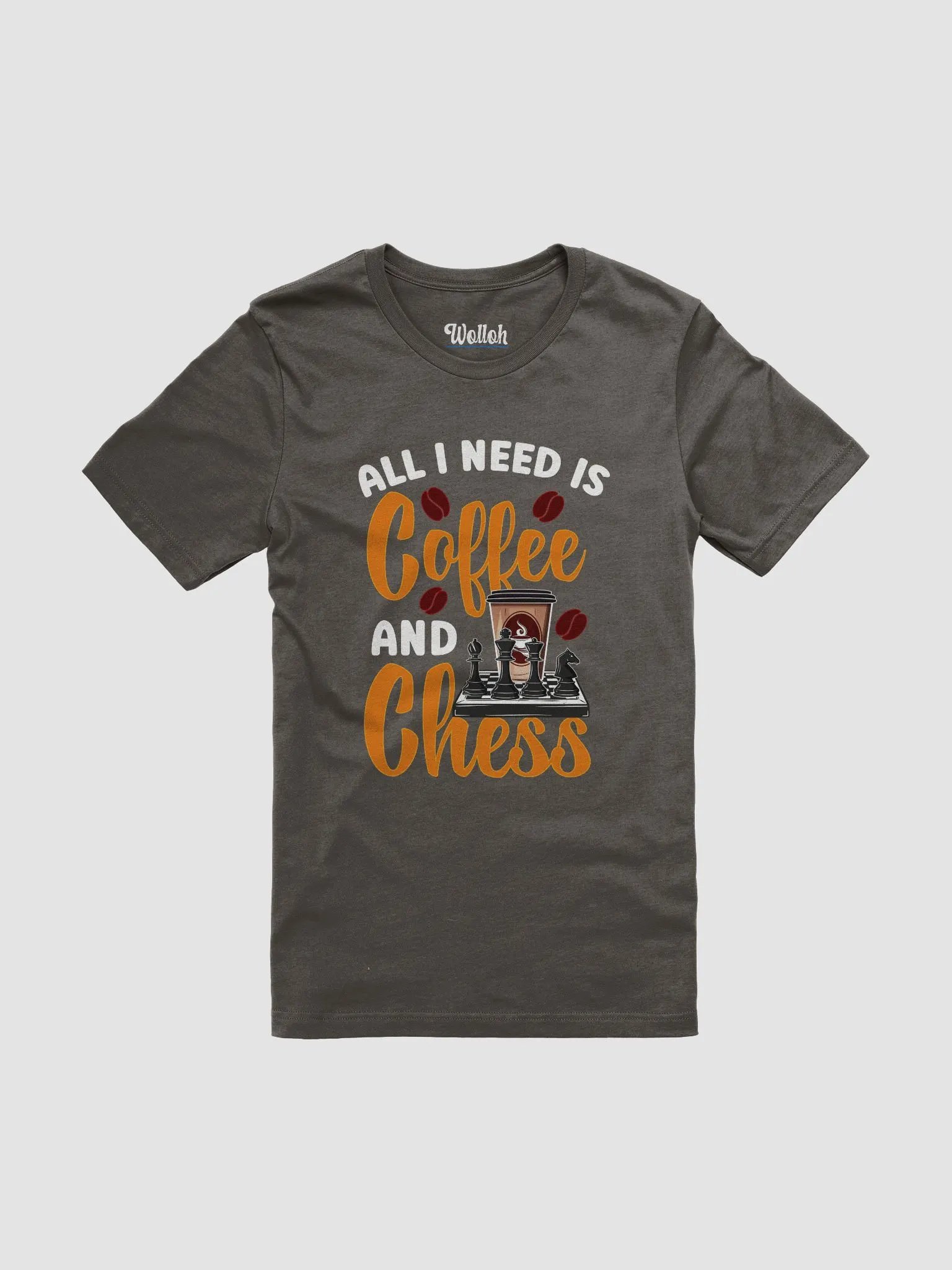 All I Need is Coffee and Chess – Stylish T-Shirt for Coffee-Drinking Chess Fans product image (1)